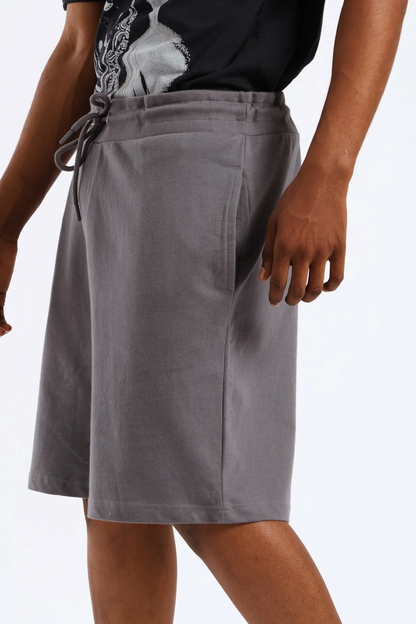Basic Fleece Short - Grey - Image 3