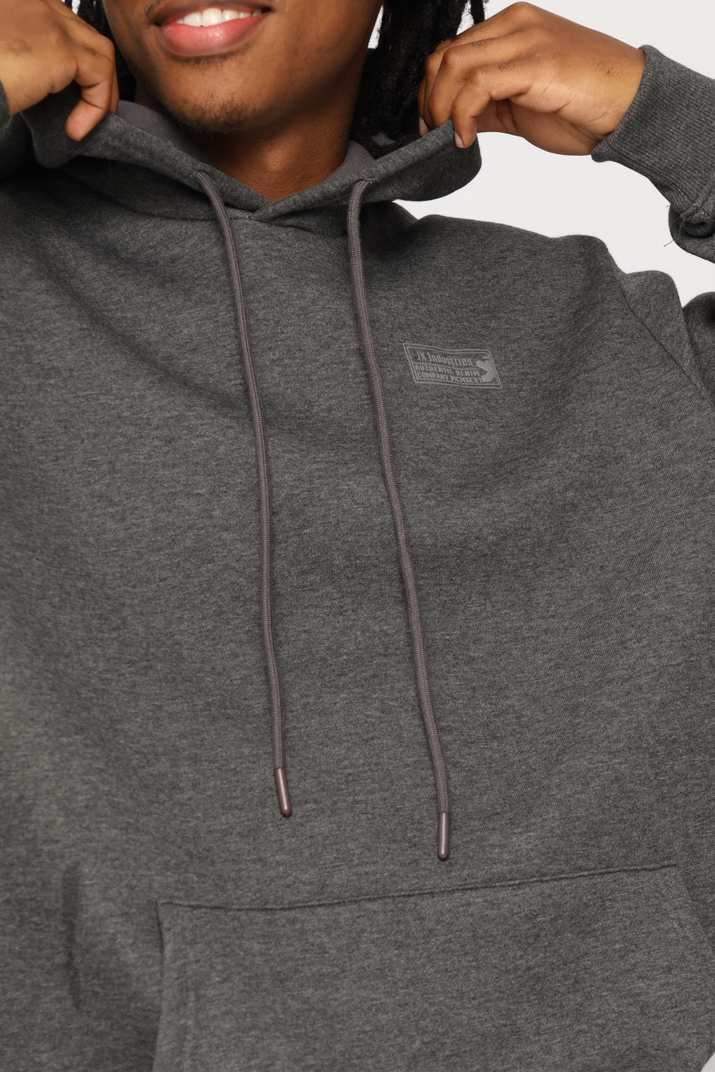 Basic Hoody - Charcoal Melange - Image 2