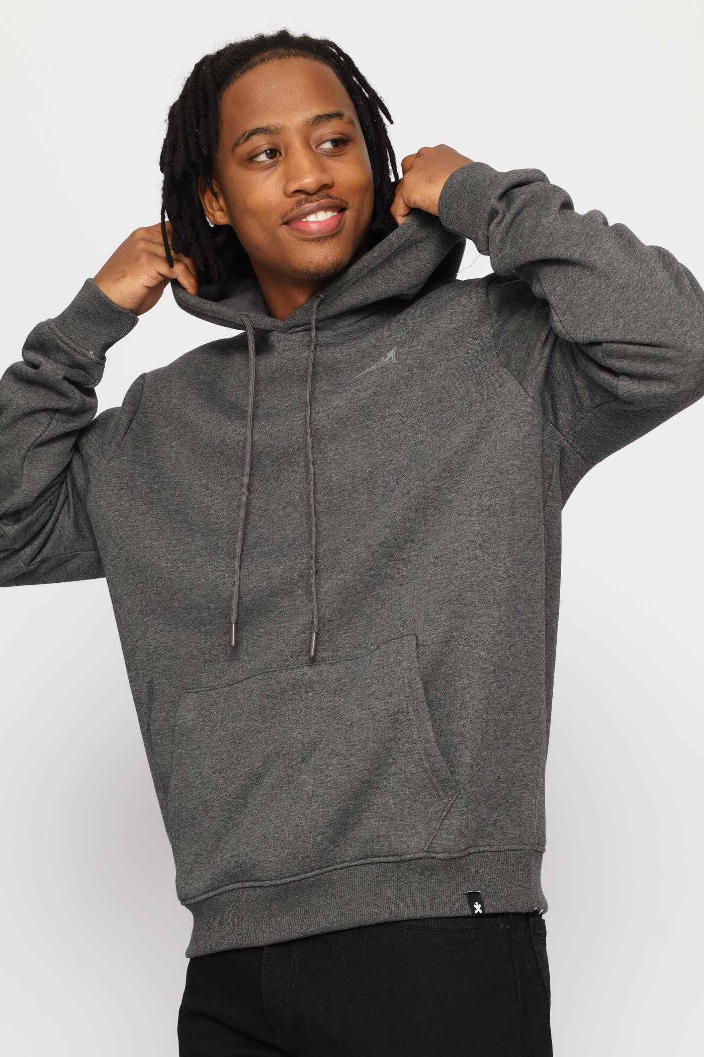 Basic Hoody - Charcoal Melange - Image 3