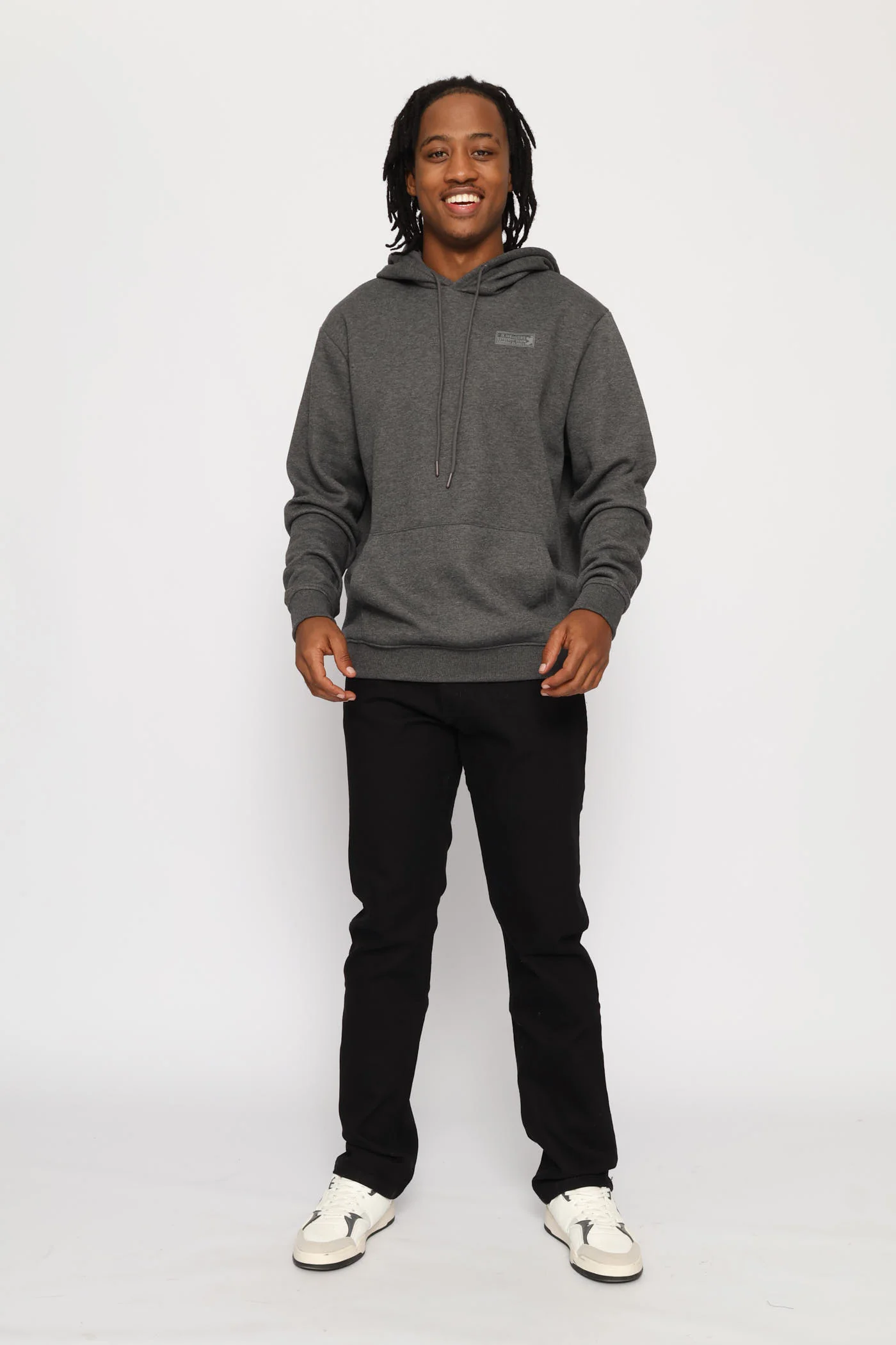 Basic Hoody - Charcoal Melange - Image 5