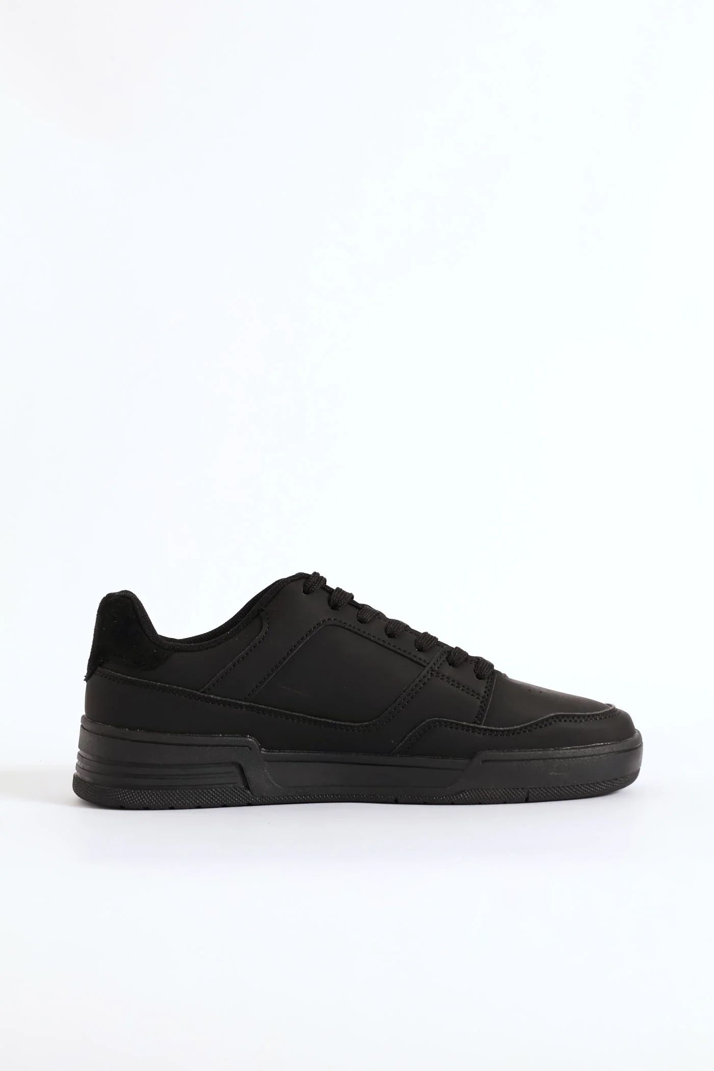 Basic Lace Up Sneaker - Black - Image 3