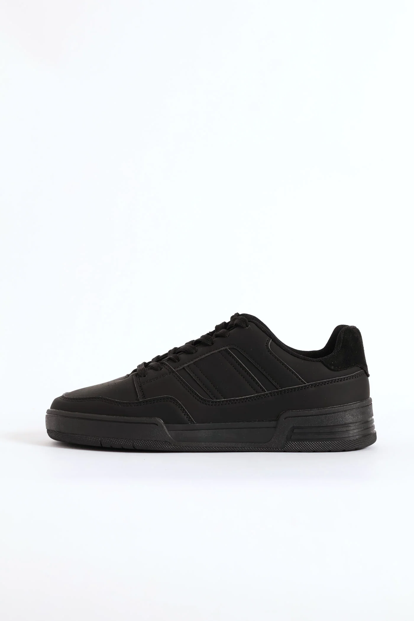 Basic Lace Up Sneaker - Black - Image 4