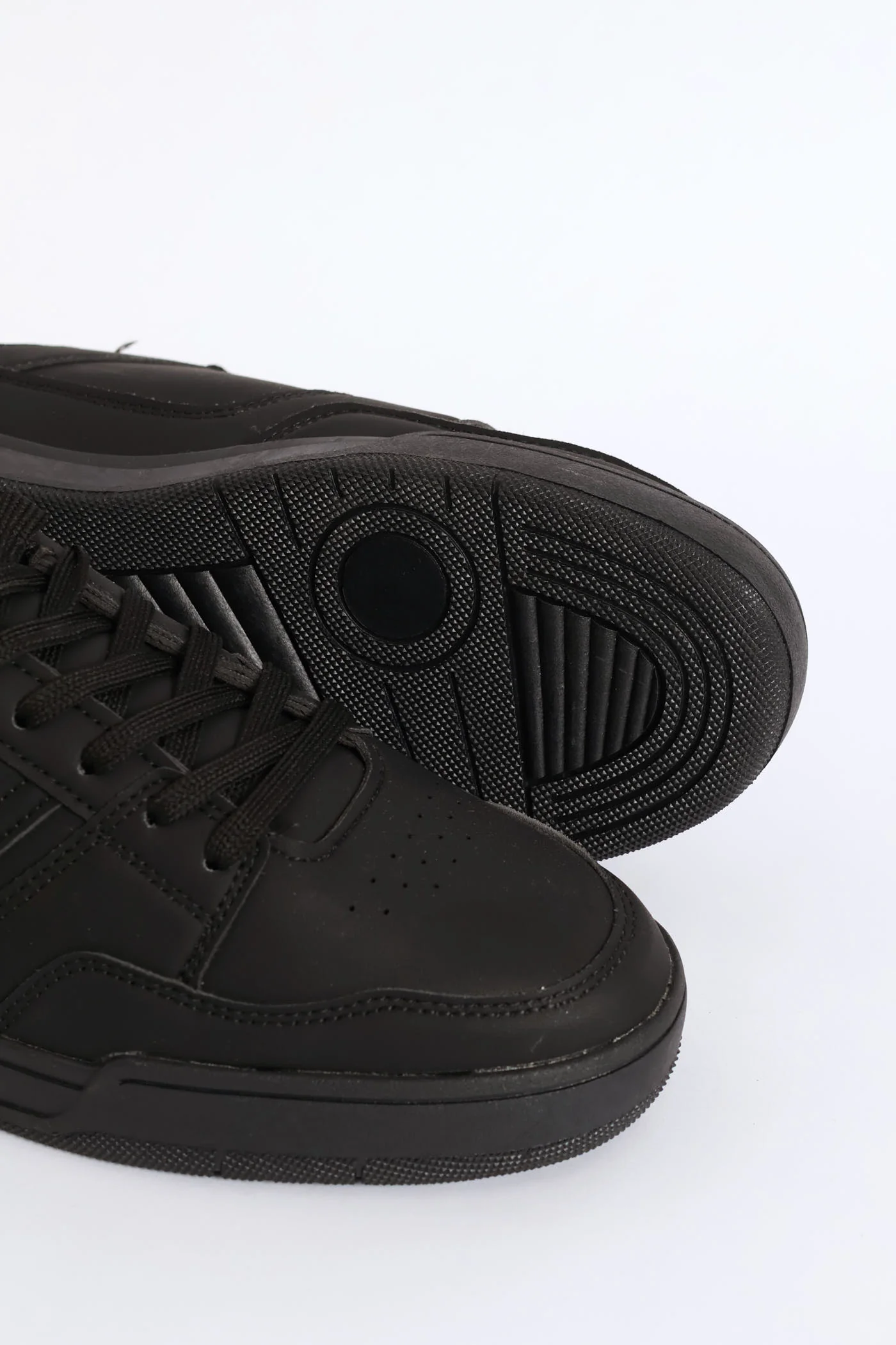 Basic Lace Up Sneaker - Black - Image 6