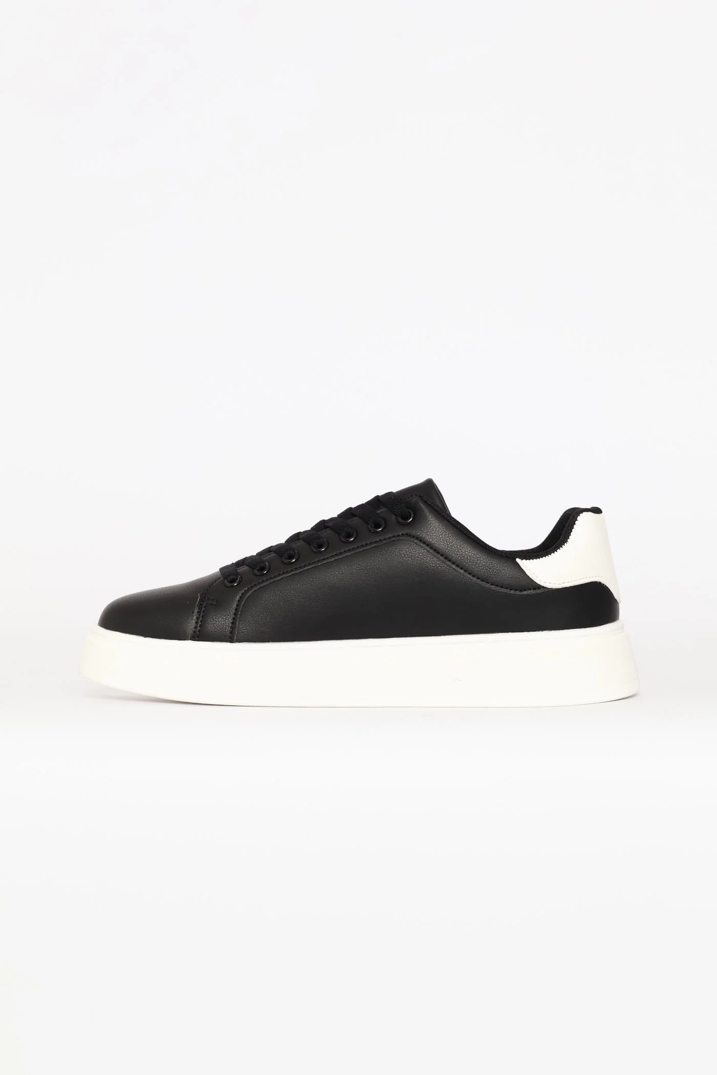 Basic Lace Up Sneaker - Black - Image 3