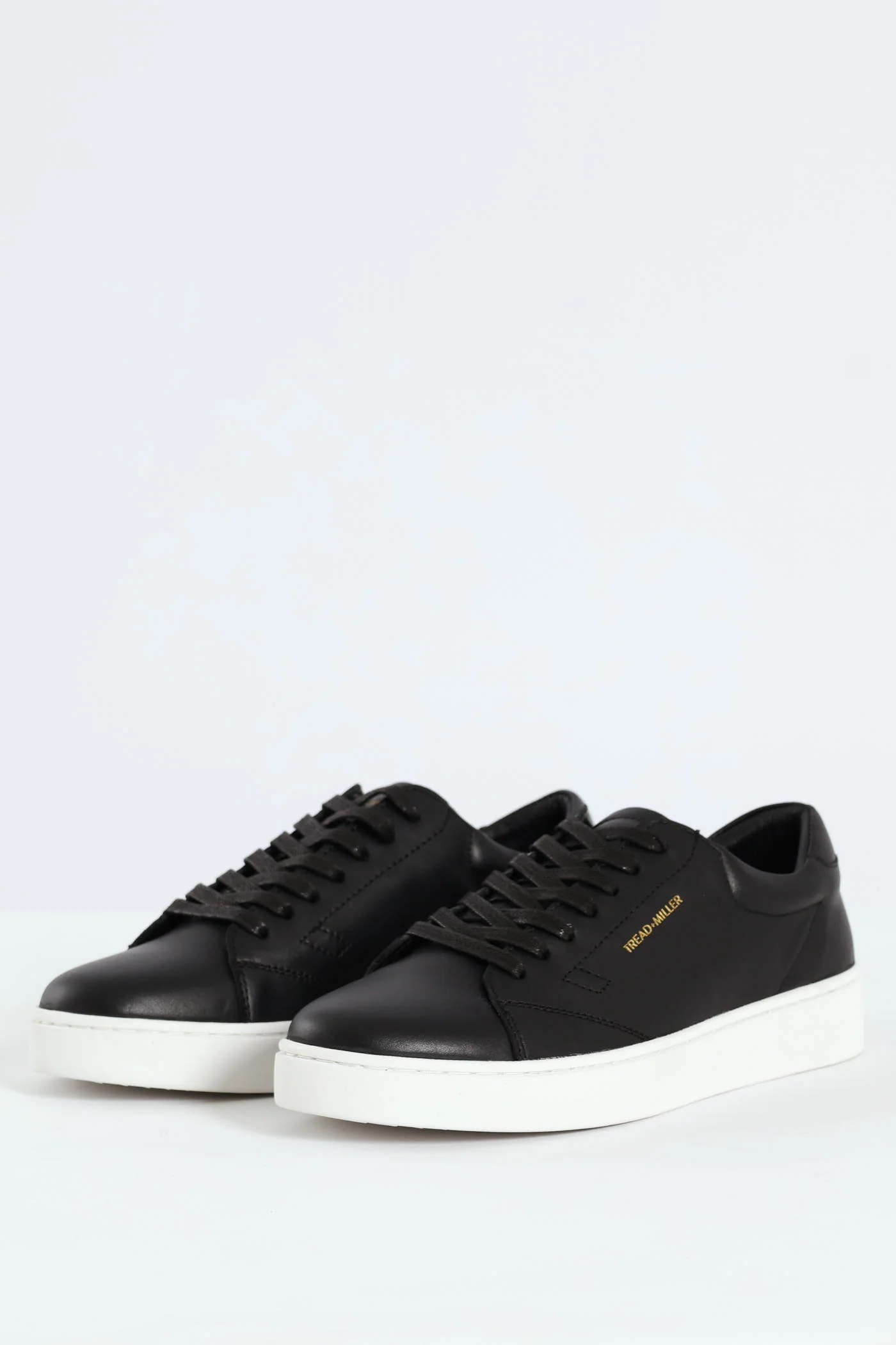 Basic Leather Court Sneaker - Black - Image 3