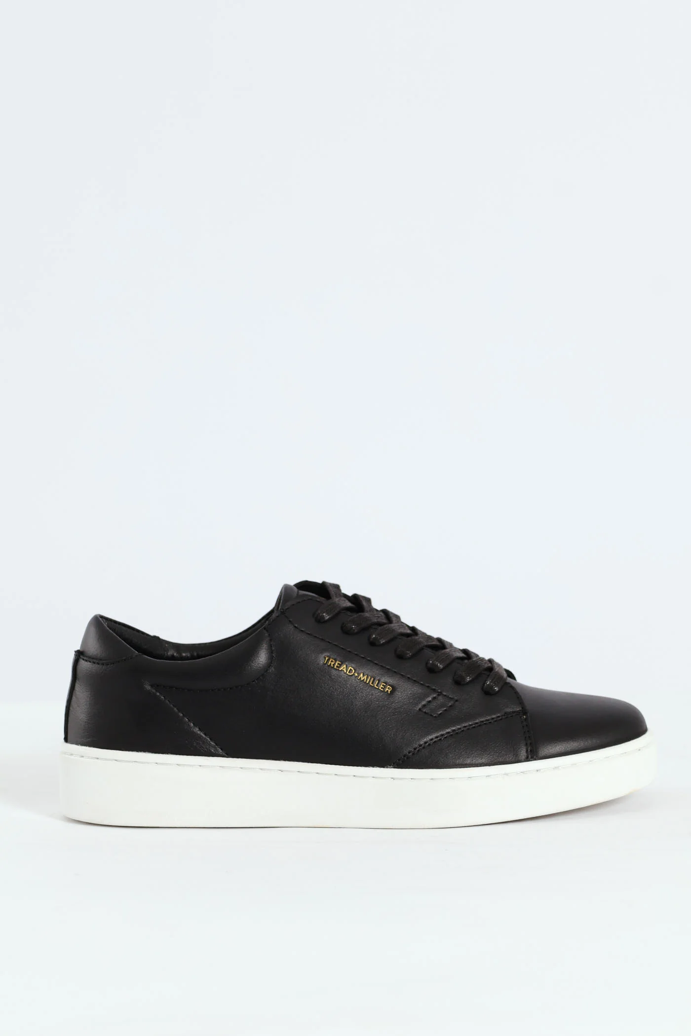Basic Leather Court Sneaker - Black - Image 6