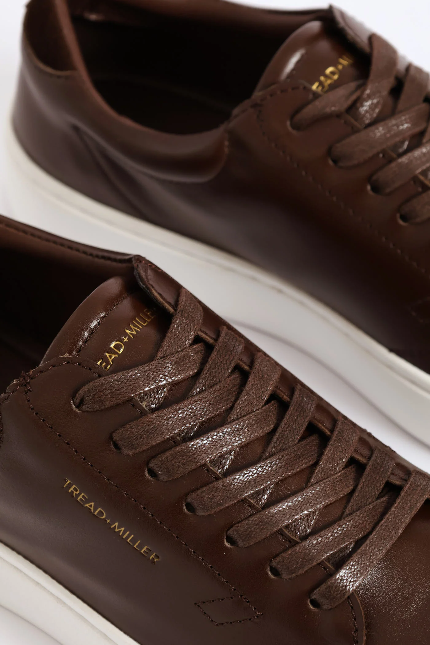 Basic Leather Court Sneaker - Chocolate - Image 7