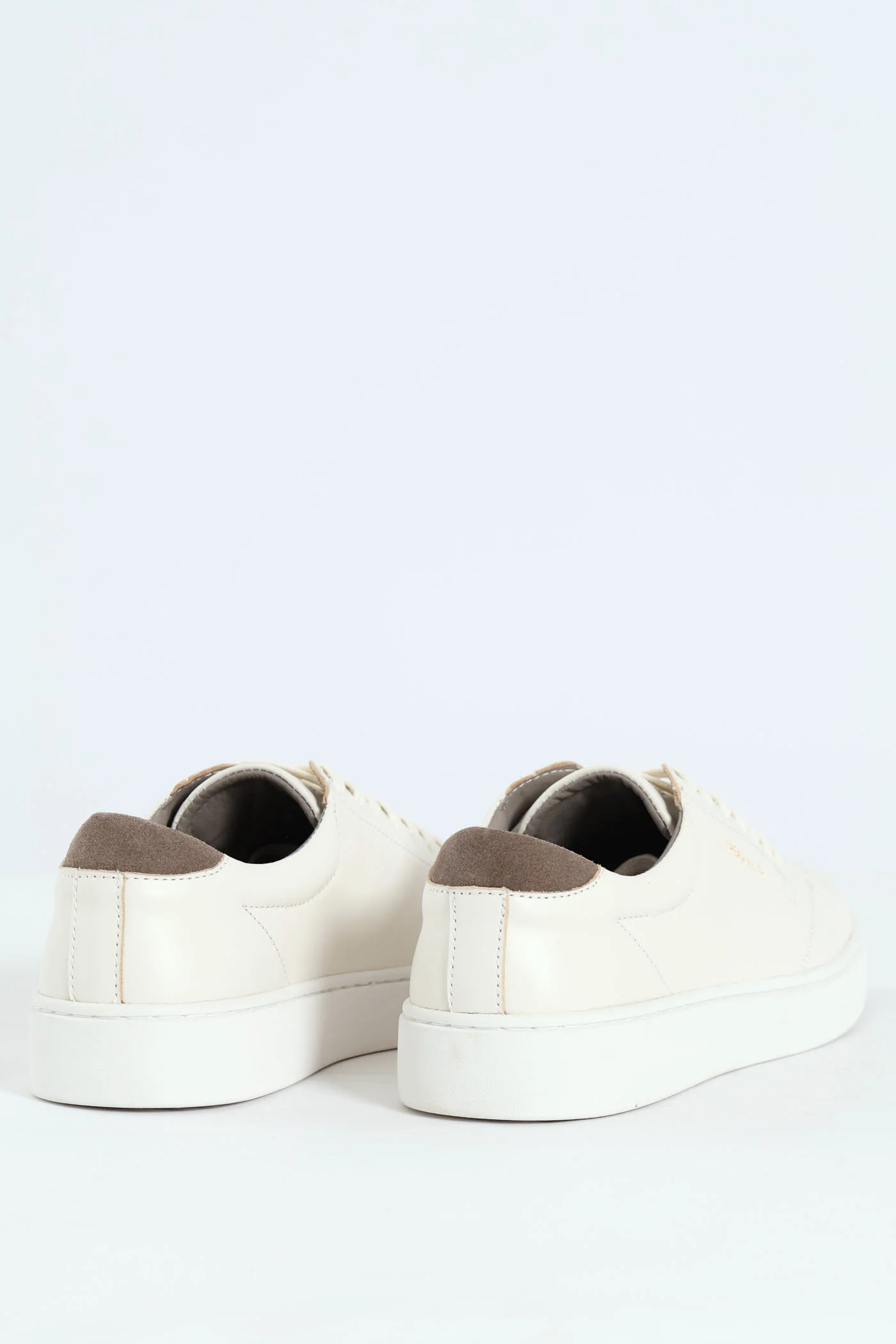 Basic Leather Court Sneaker - White - Image 3