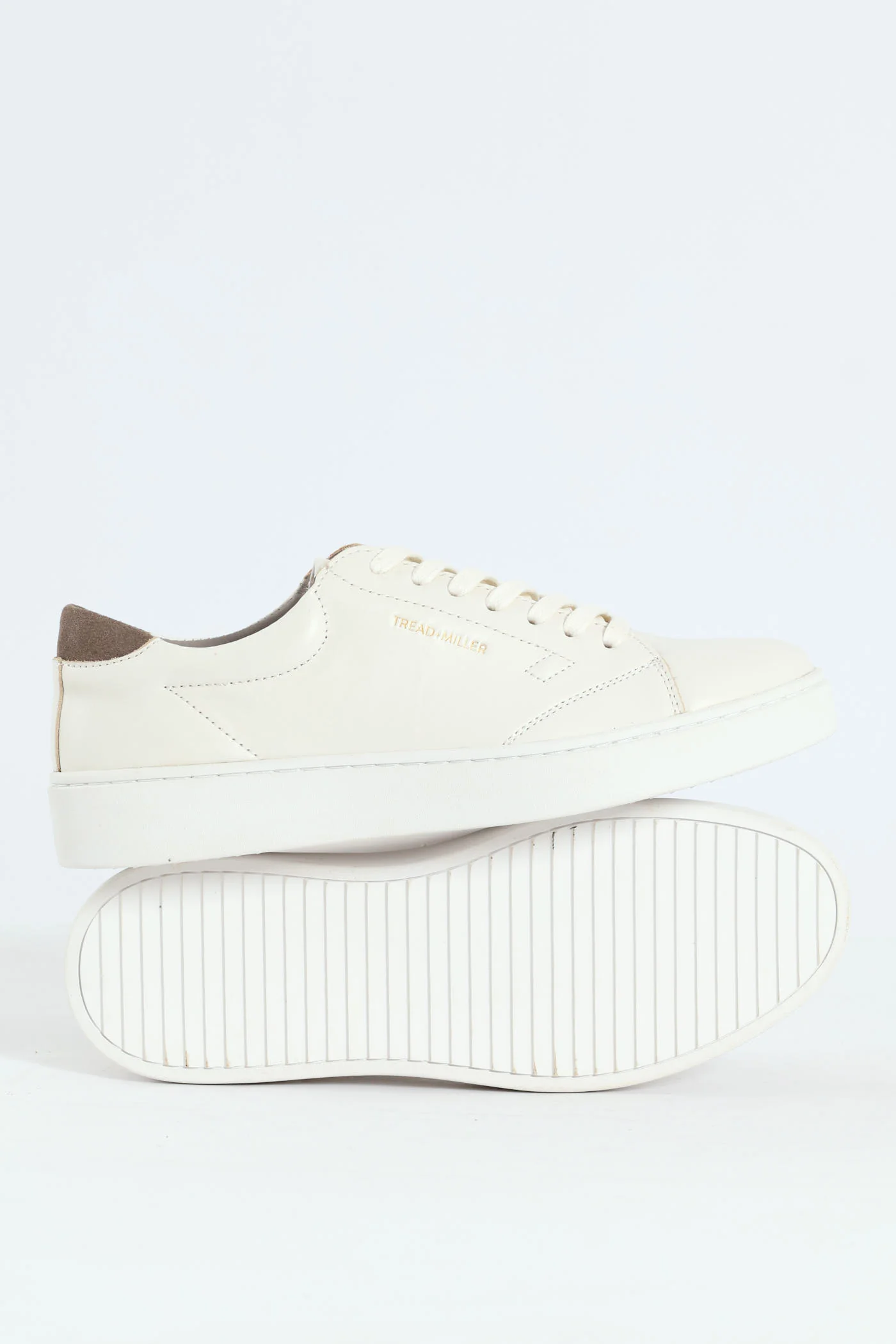 Basic Leather Court Sneaker - White - Image 4