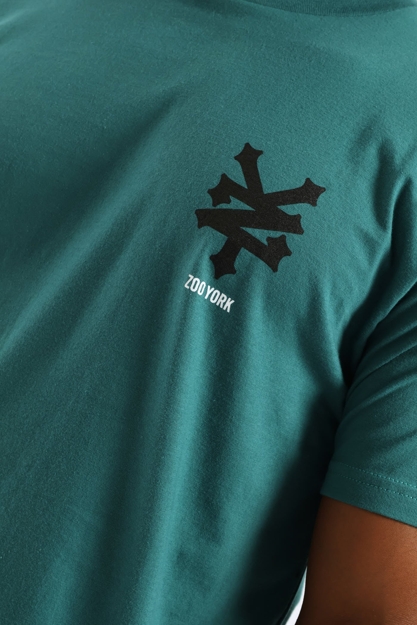 Basic Logo Back Print Tee - Teal - Image 4