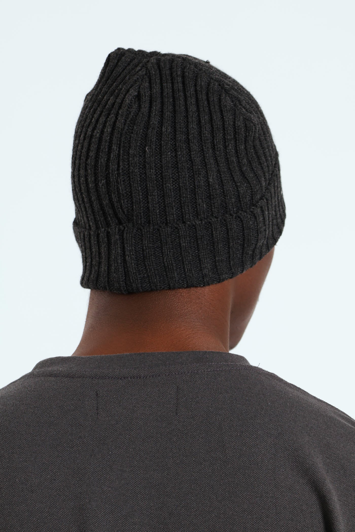 Basic Logo Beanie - Charcoal - Image 3