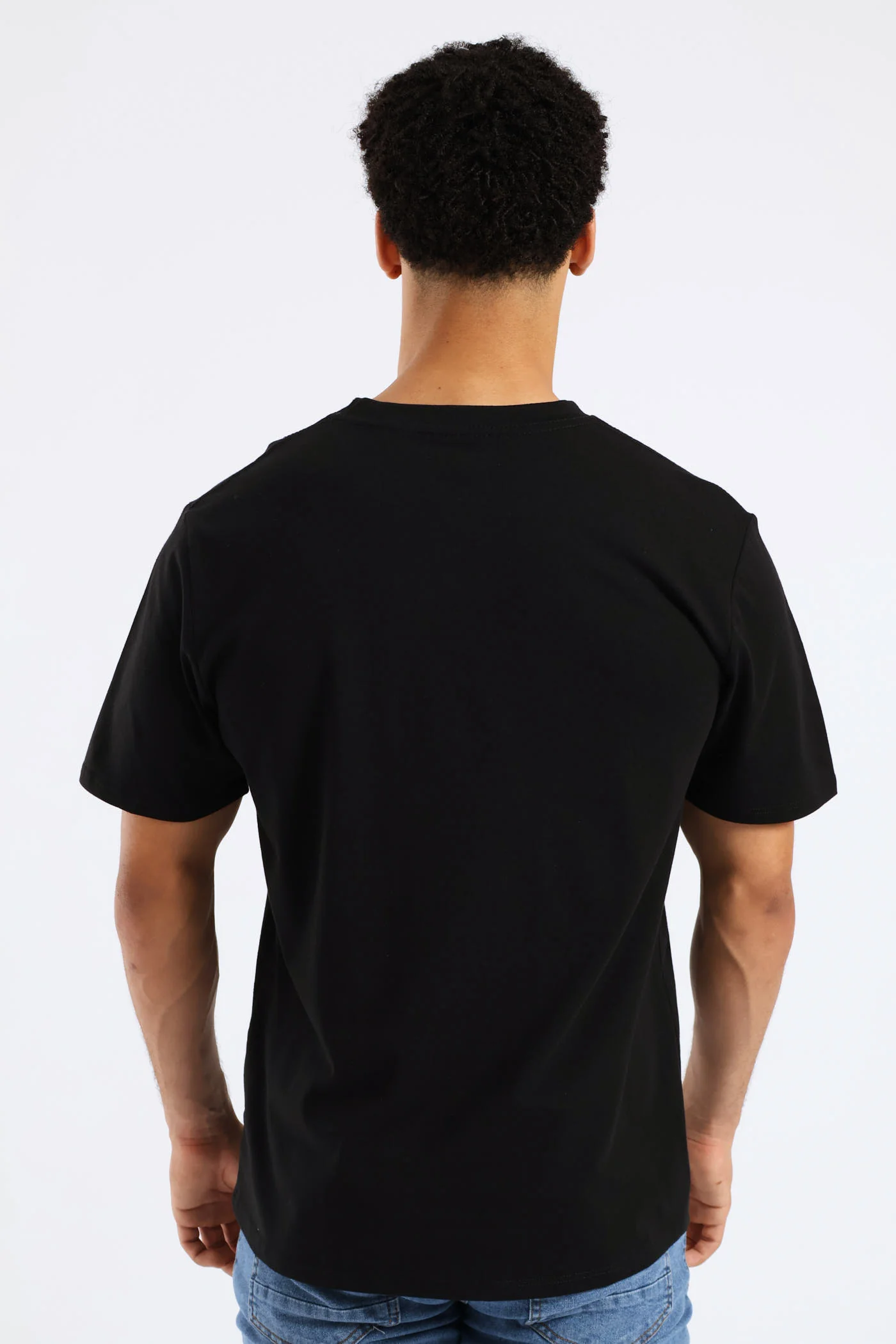 Basic New York Print Tee - Black - Image 4