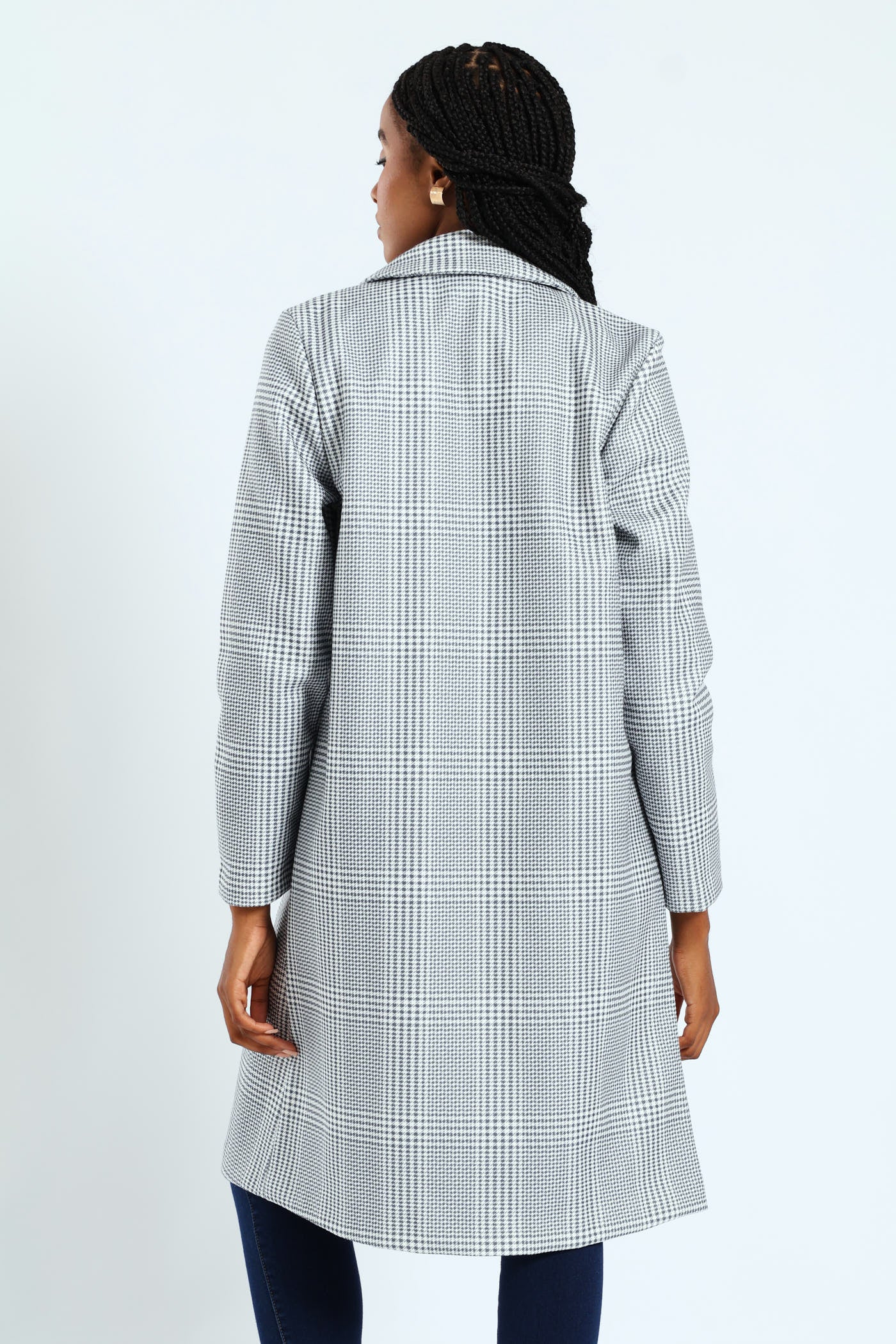 Basic Panelled Coat - Grey - Image 4
