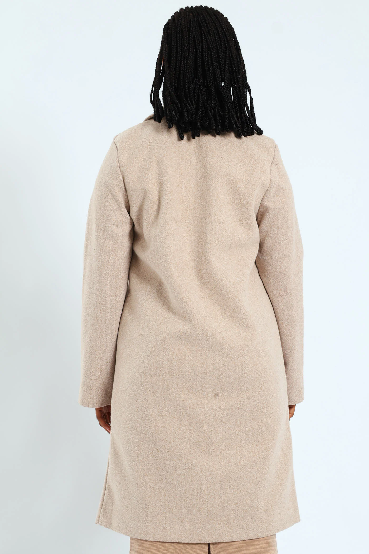 Basic Panelled Coat - Oatmeal - Image 5