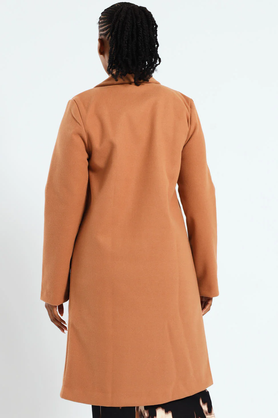Basic Panelled Coat - Tan - Image 5