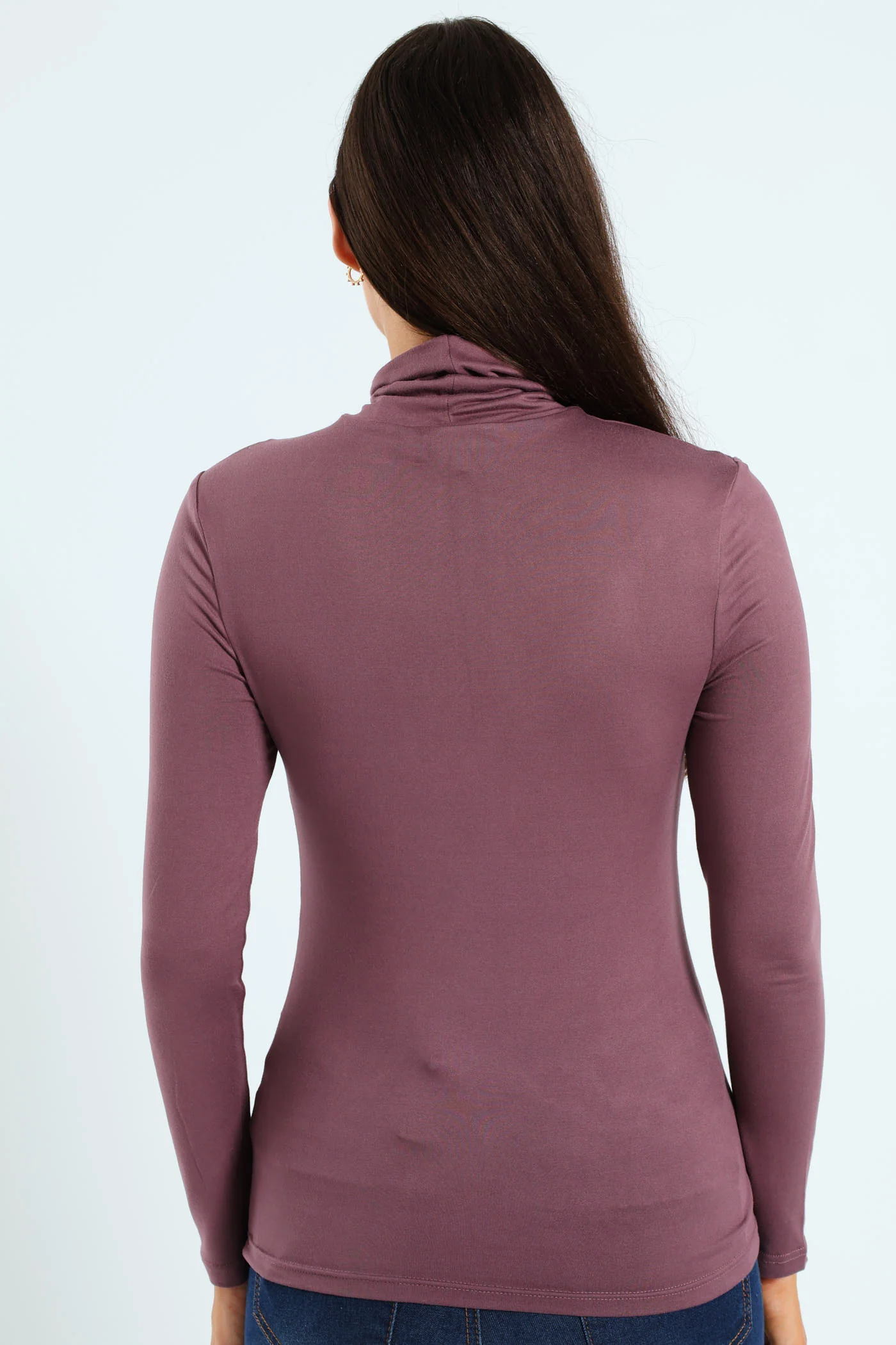 Basic Poloneck - Plum - Image 3