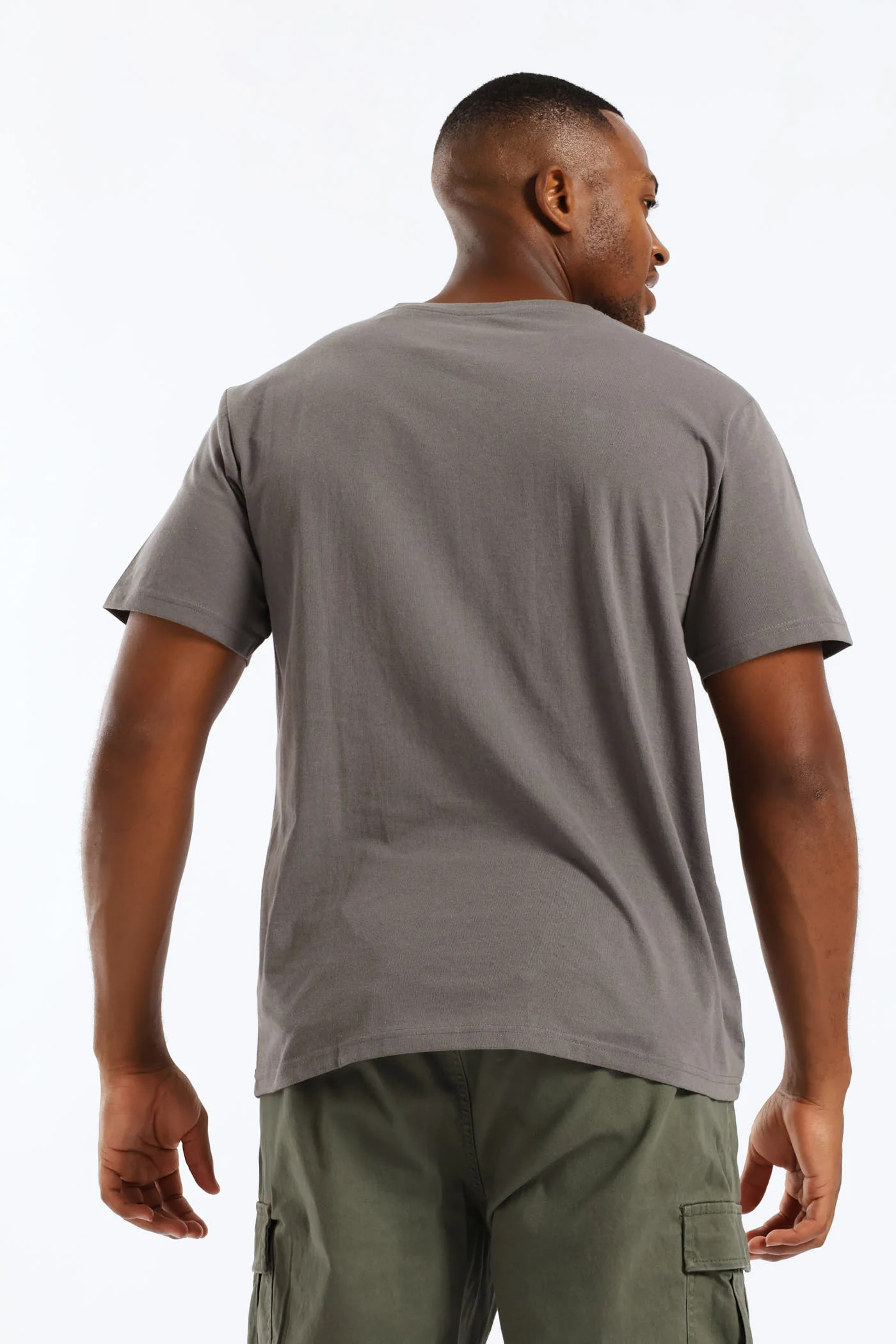 Basic Print Ny Tee - Dark Grey - Image 5