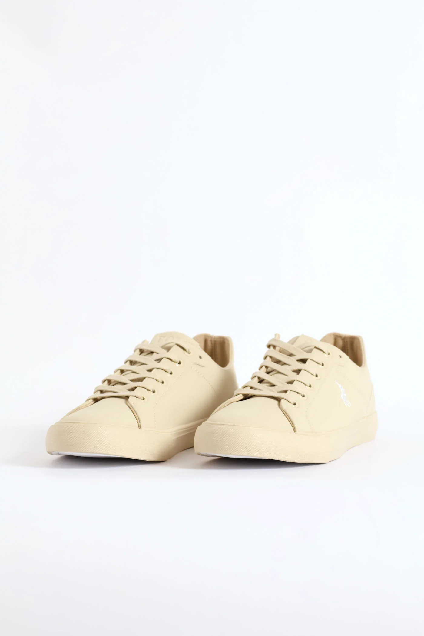 Basic Pu Lace Up Sneaker - Stone - Image 3