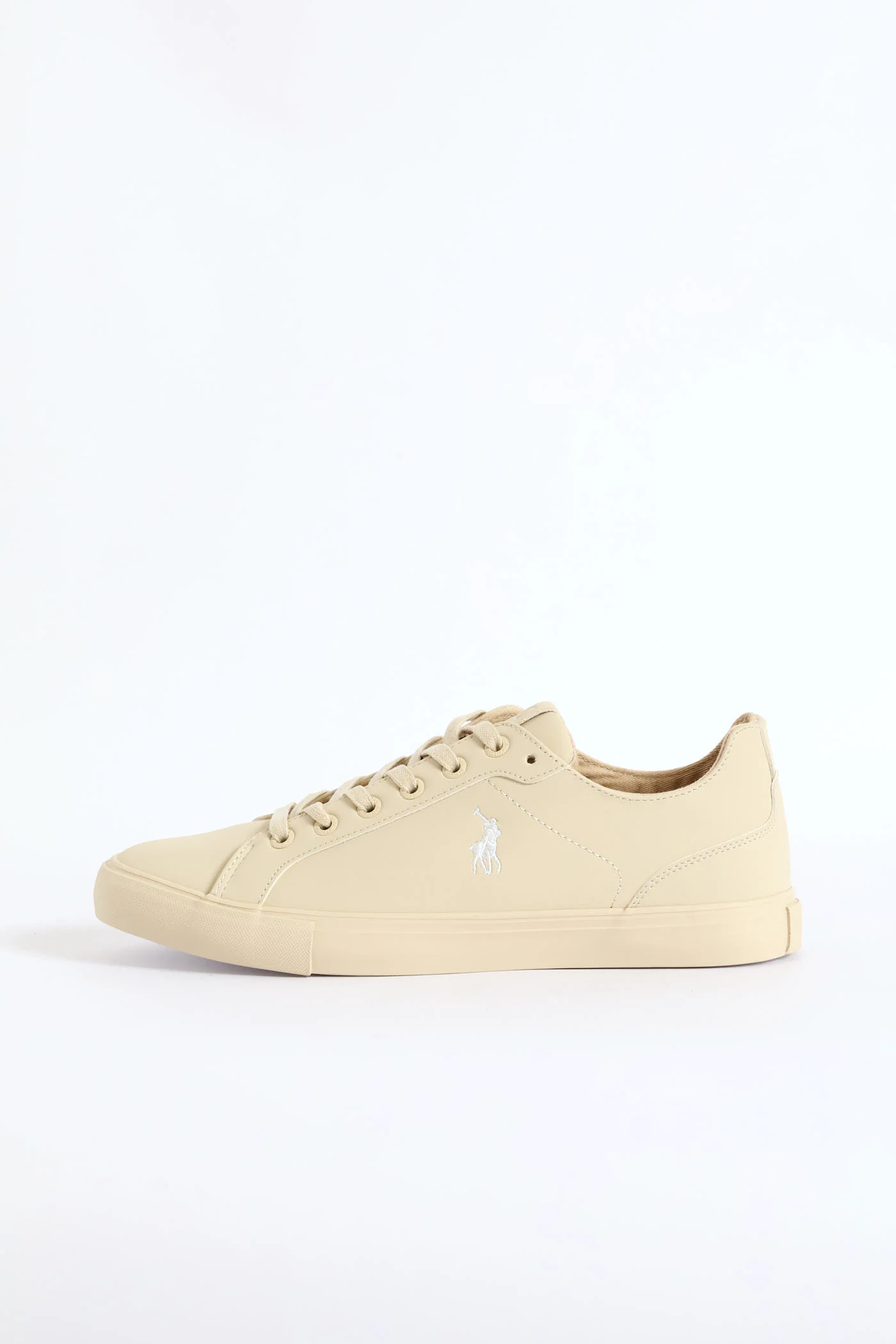 Basic Pu Lace Up Sneaker - Stone - Image 5