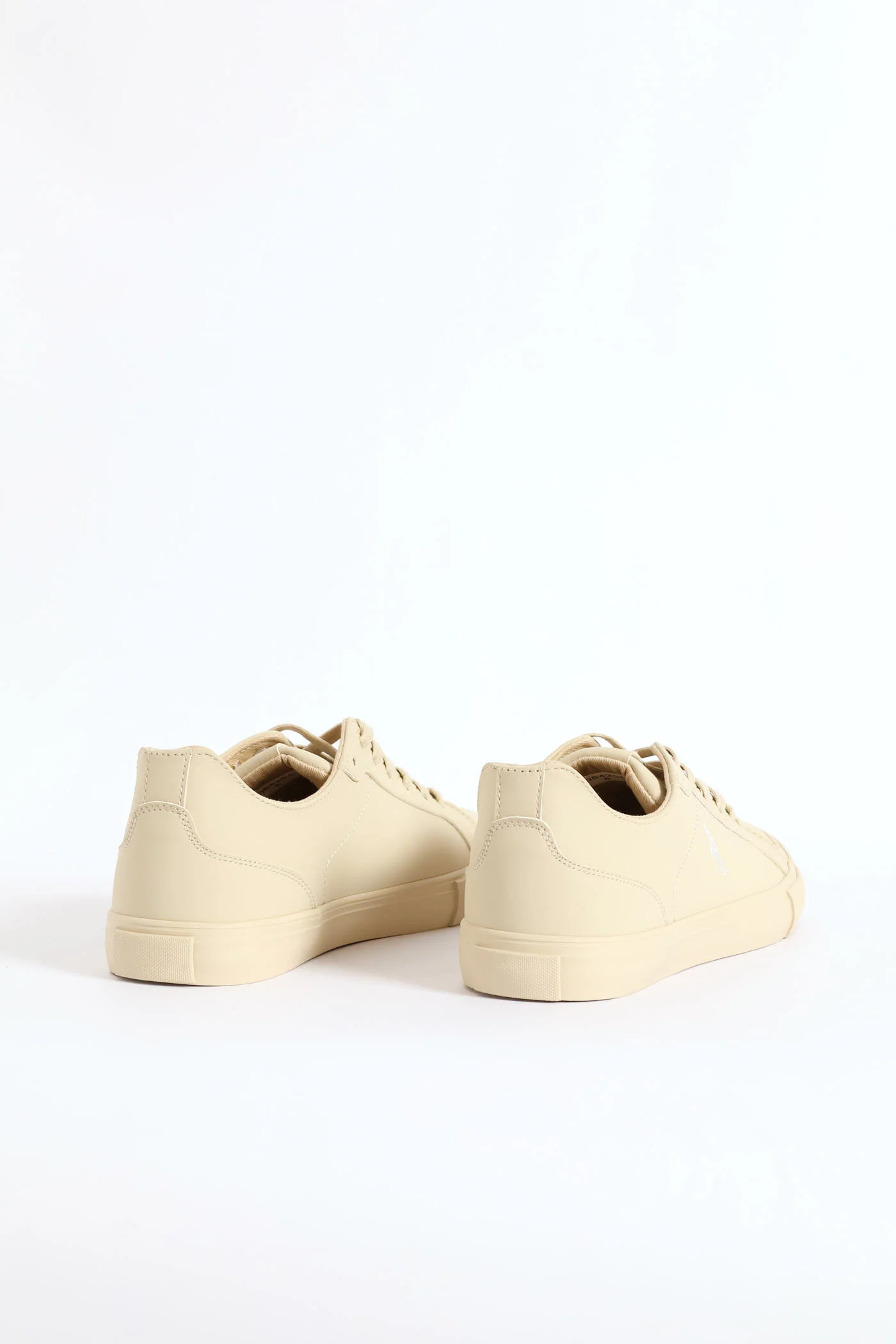 Basic Pu Lace Up Sneaker - Stone - Image 6