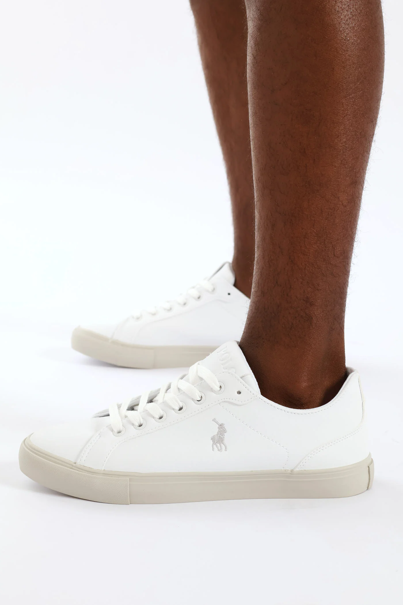 Basic Pu Lace Up Sneaker - White - Image 2
