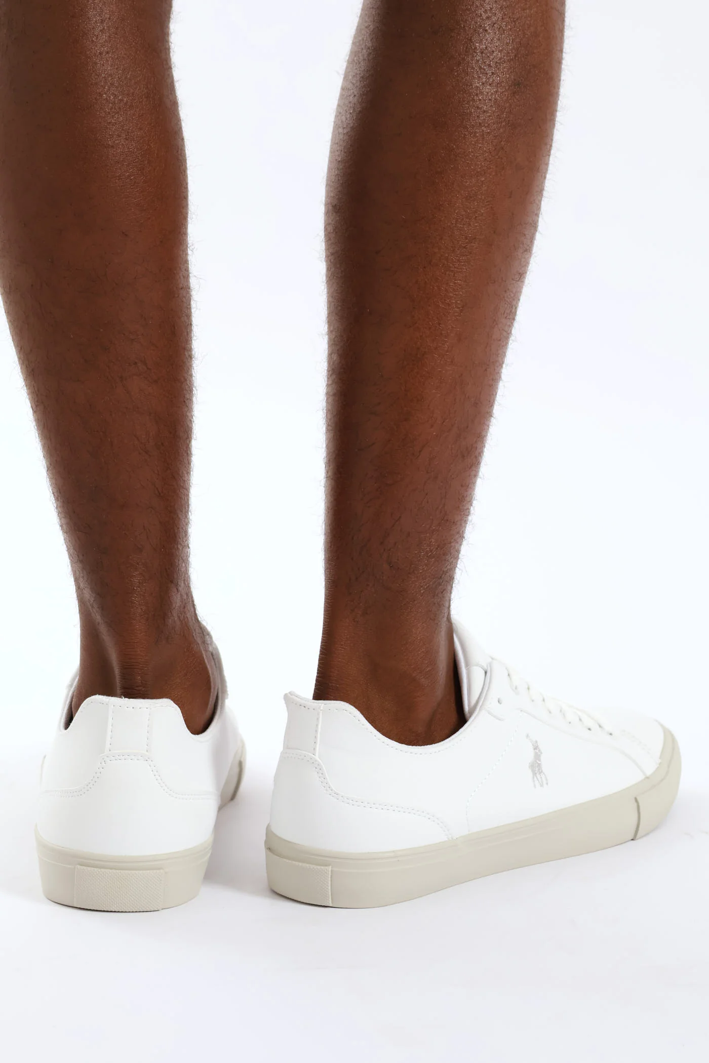 Basic Pu Lace Up Sneaker - White - Image 3