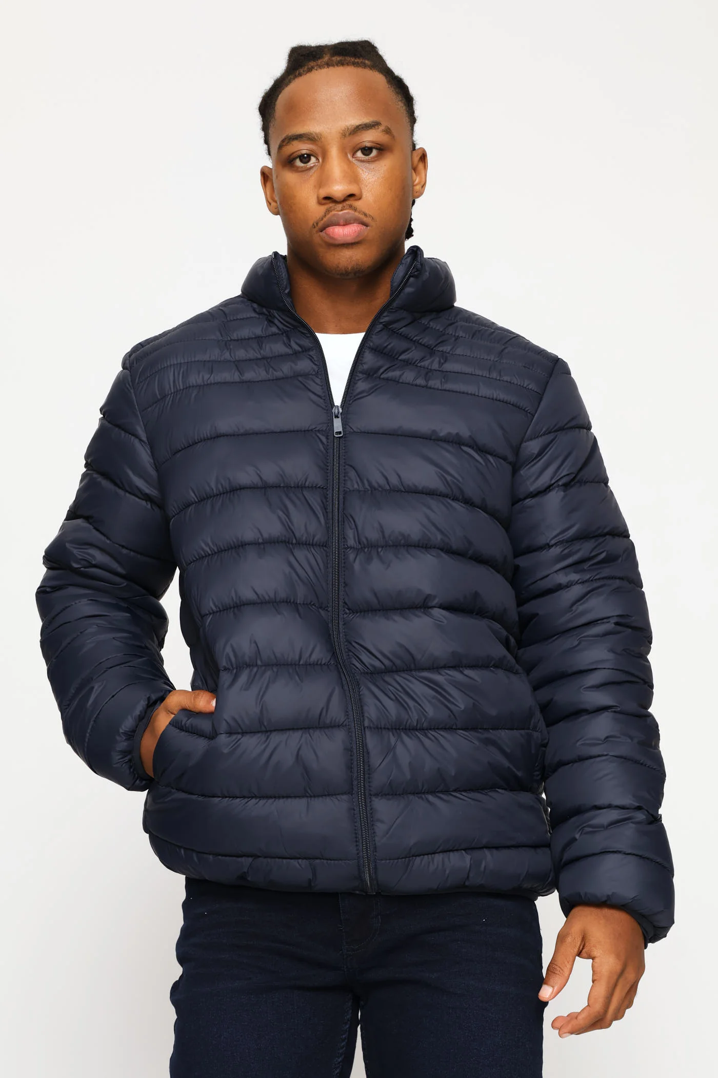 Basic Puffer - Dark Navy - Image 3
