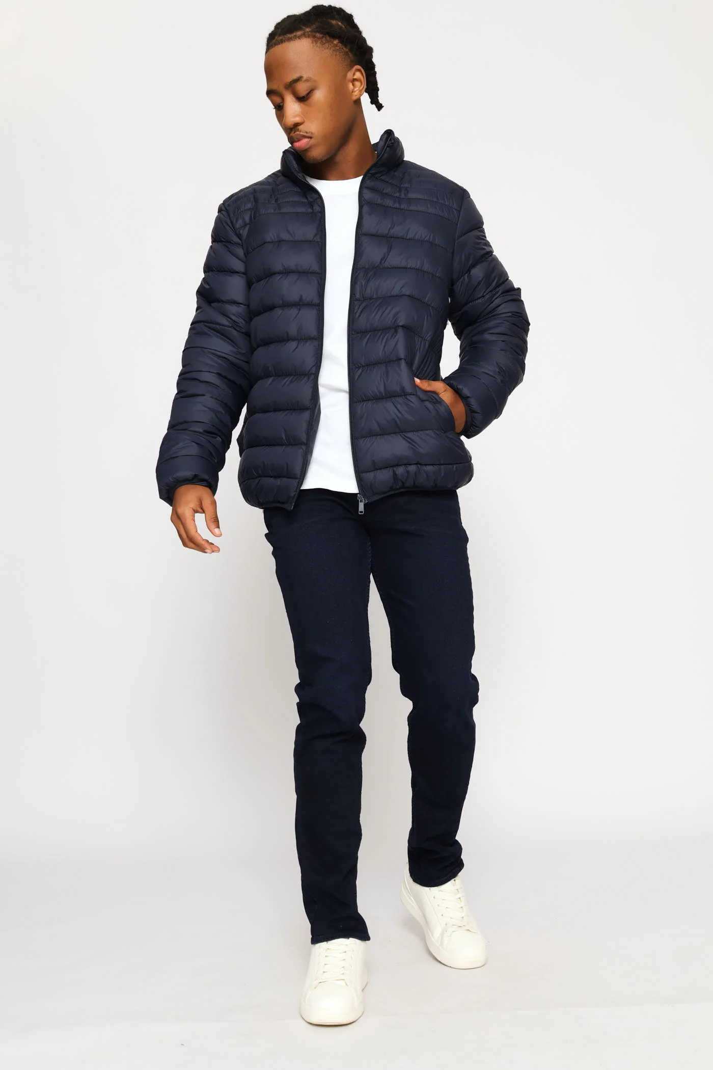 Basic Puffer - Dark Navy - Image 5