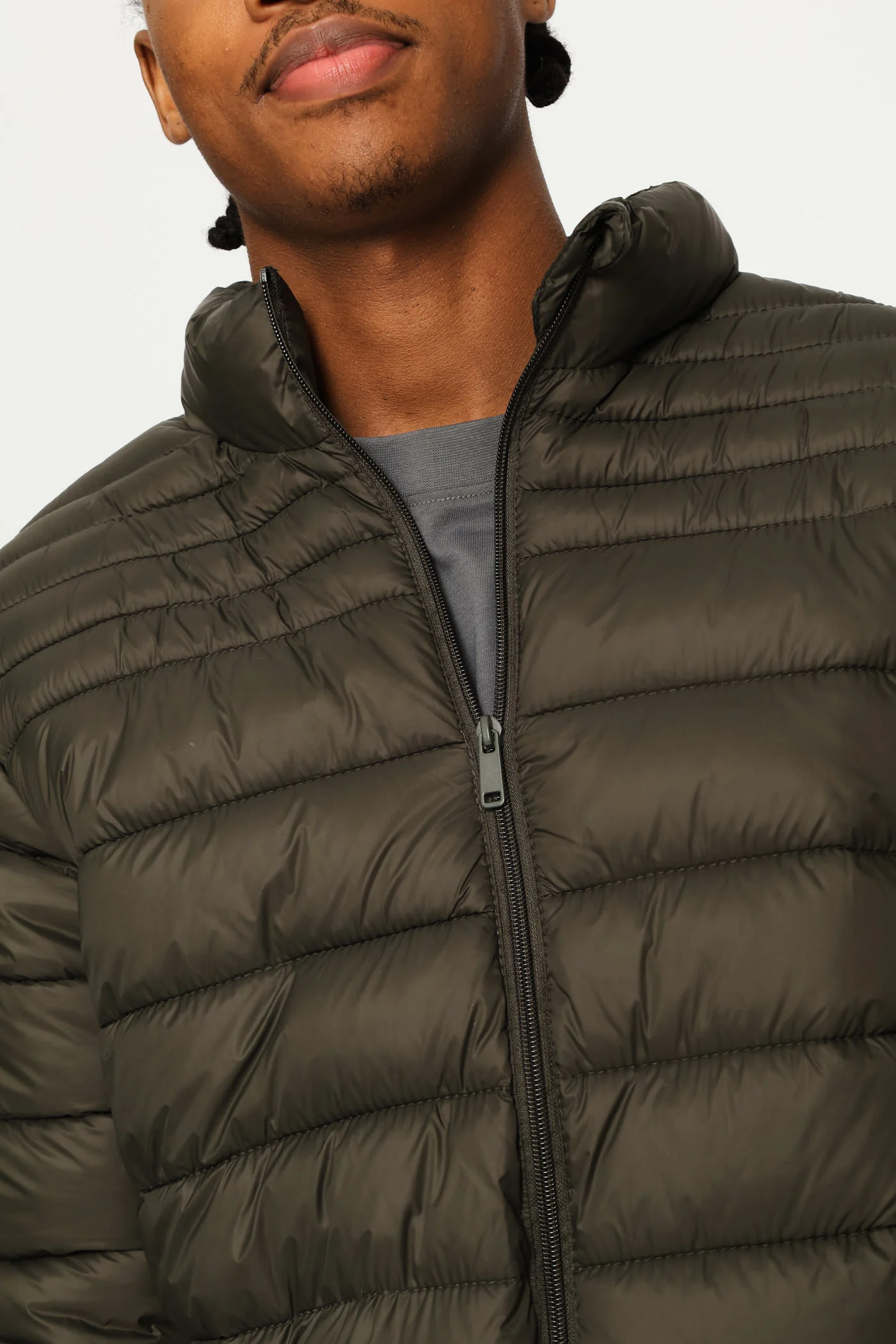 Basic Puffer Jacket - Fatigue - Image 2