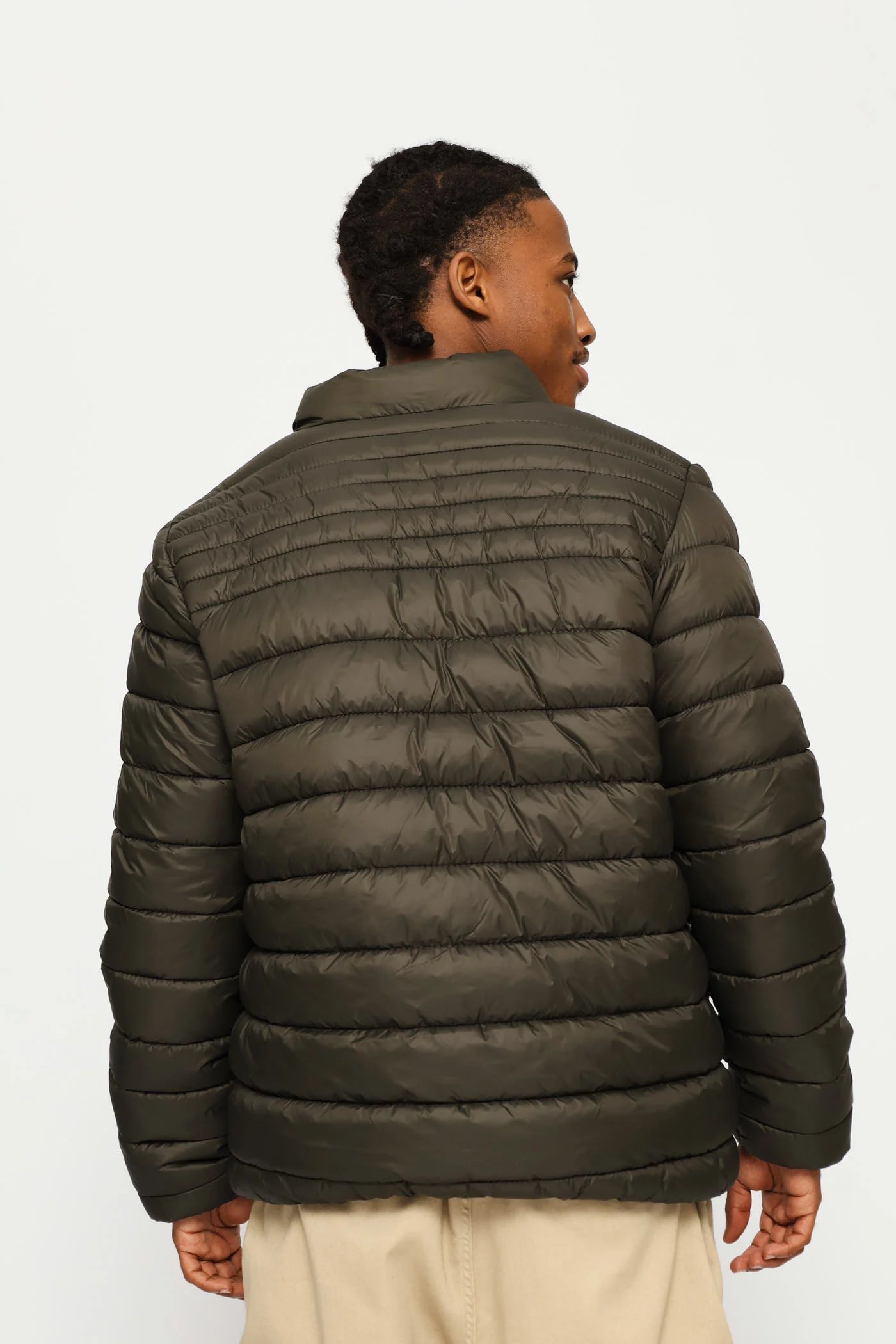 Basic Puffer Jacket - Fatigue - Image 6