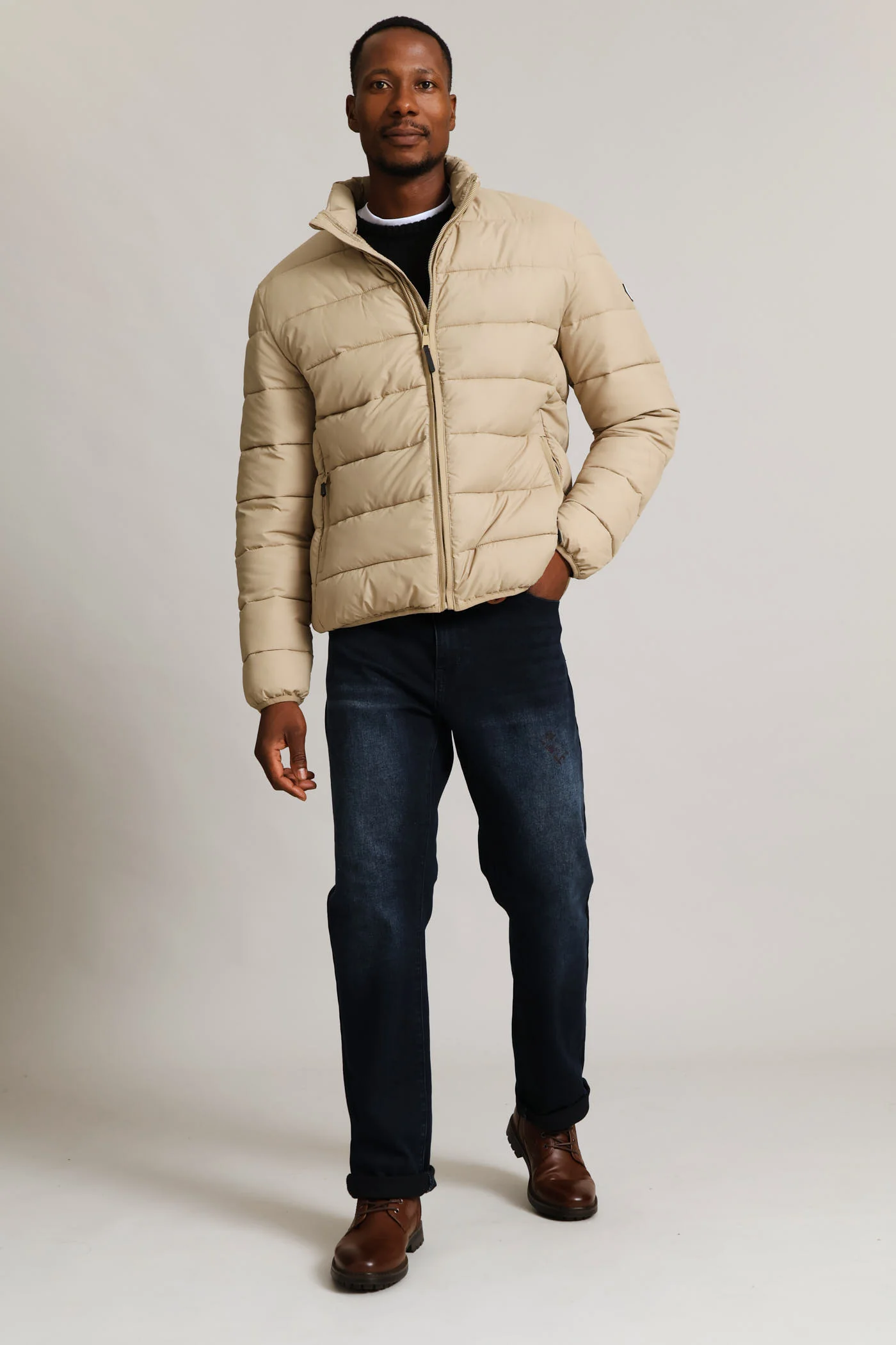 Basic Puffer - Taupe - Image 6