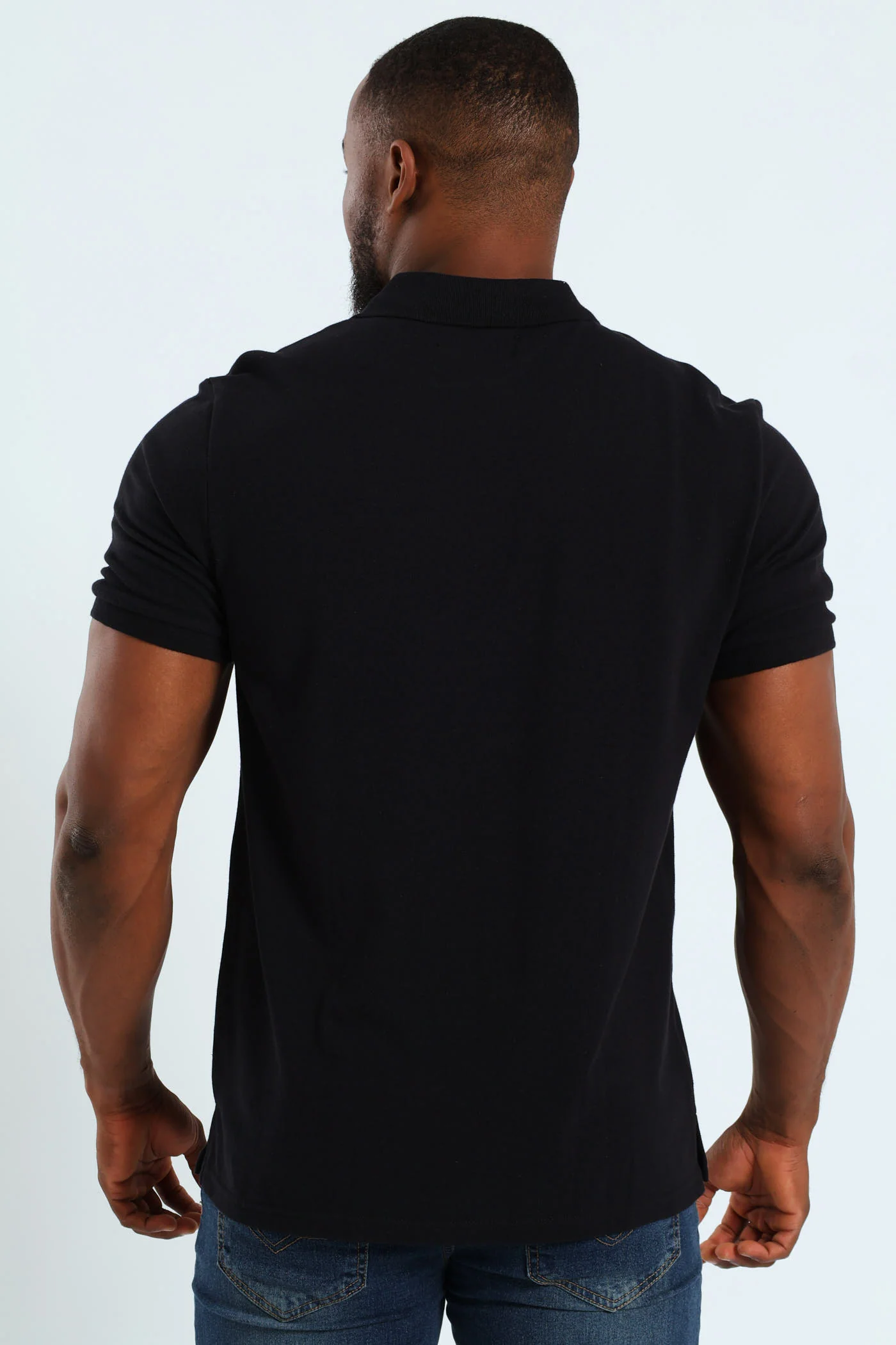Basic Regular Fit Golfer - Black - Image 3