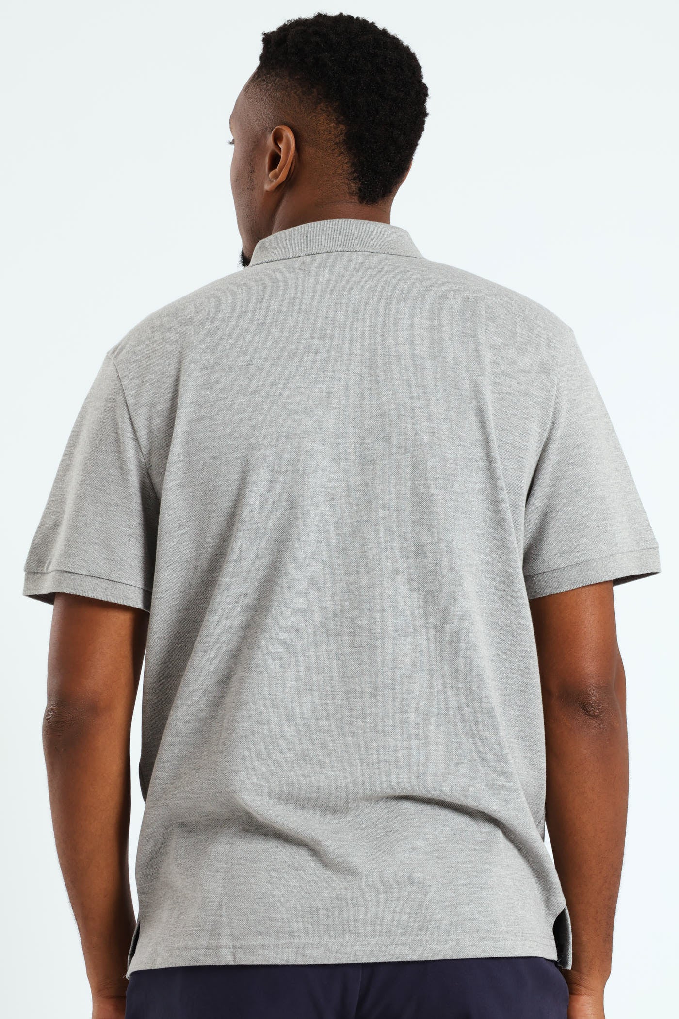 Basic Regular Fit Golfer - Grey Melange - Image 4