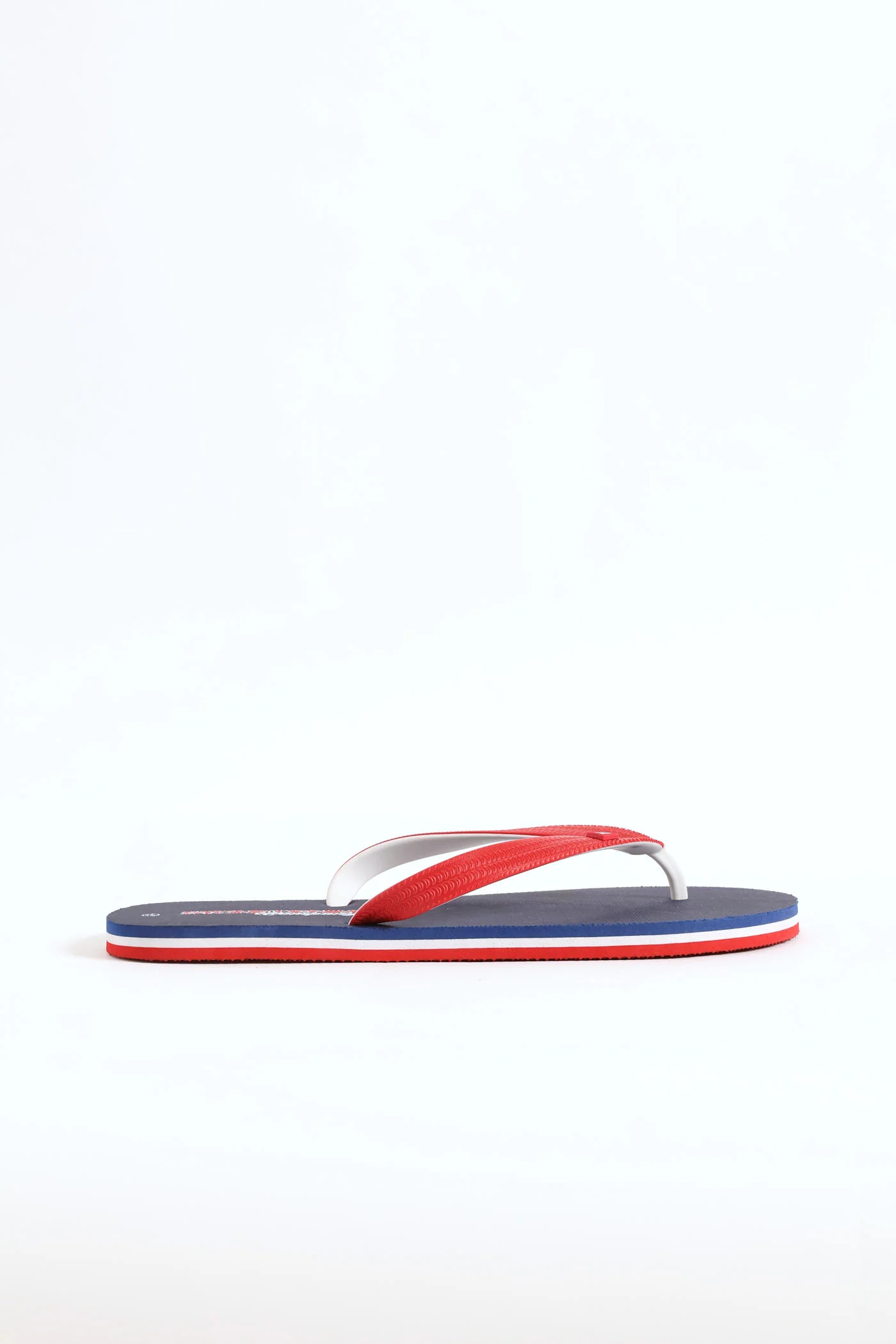 Basic Rubber Flip Flop - Navy/Red - Image 4