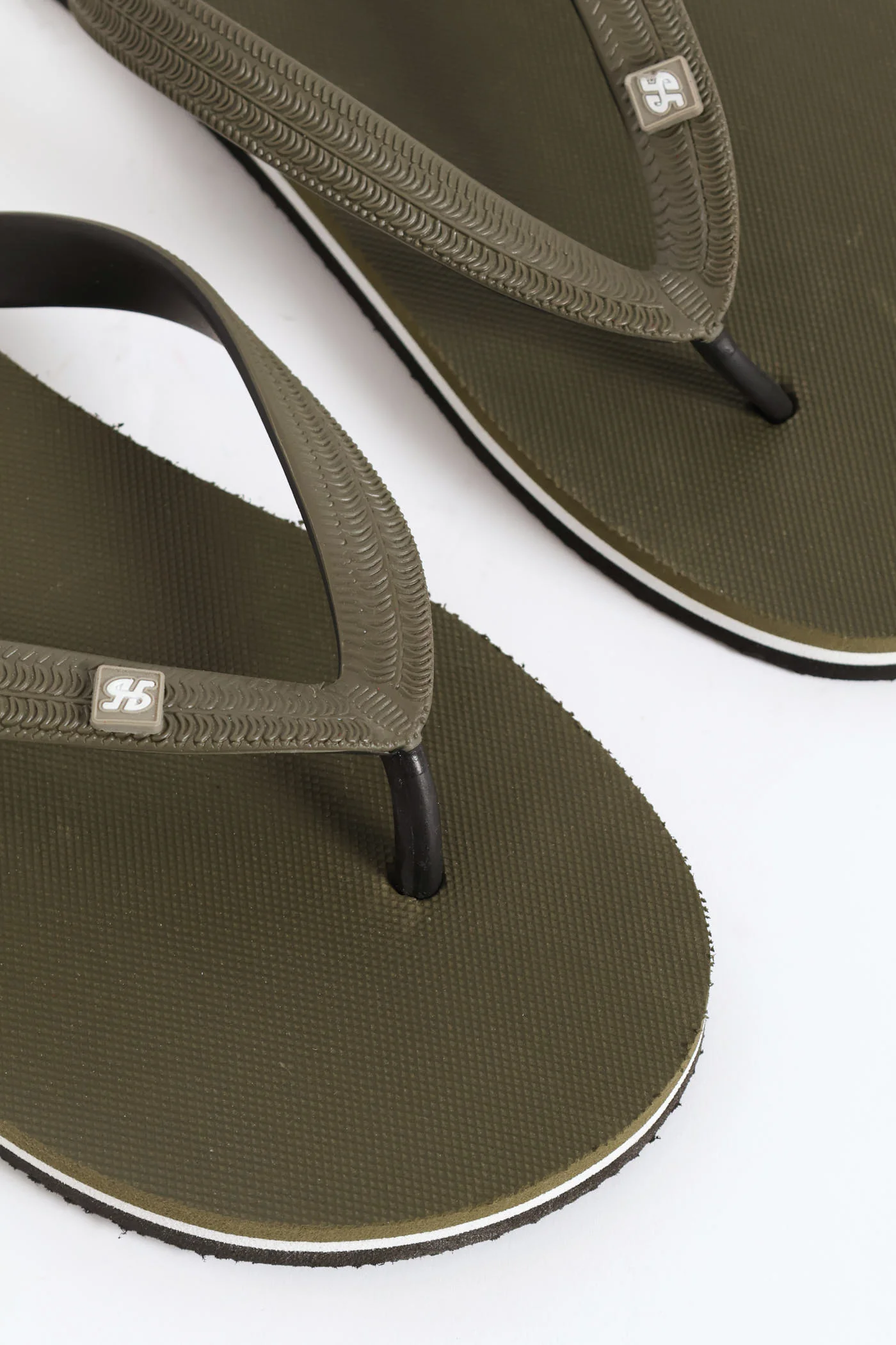 Basic Rubber Flip Flop - Olive - Image 2