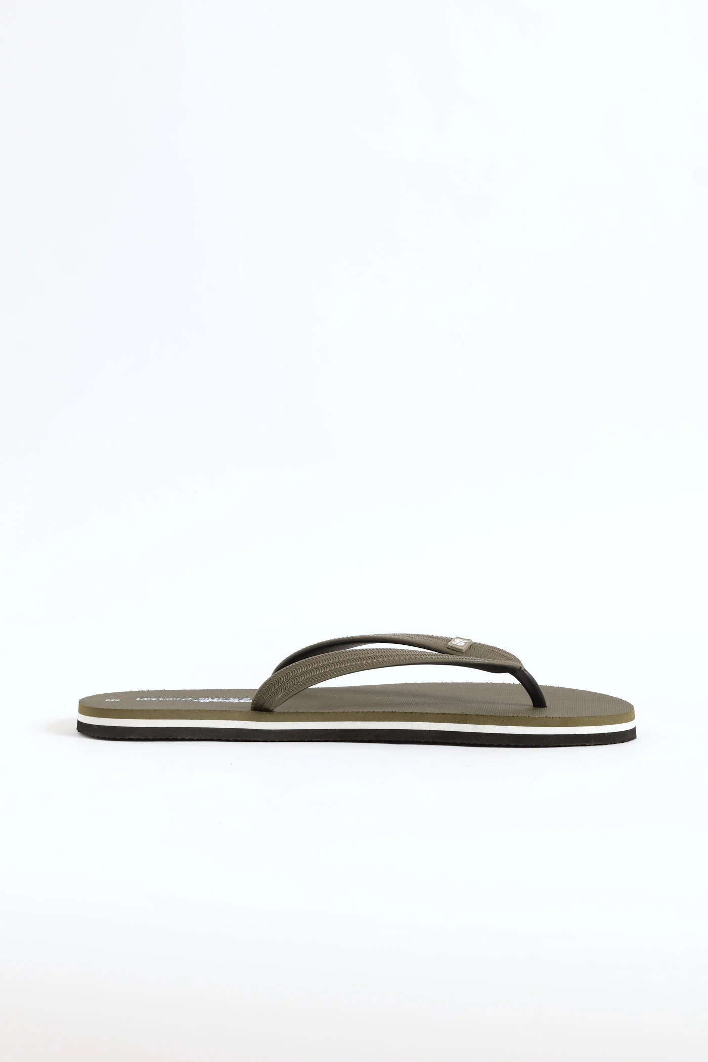 Basic Rubber Flip Flop - Olive - Image 3