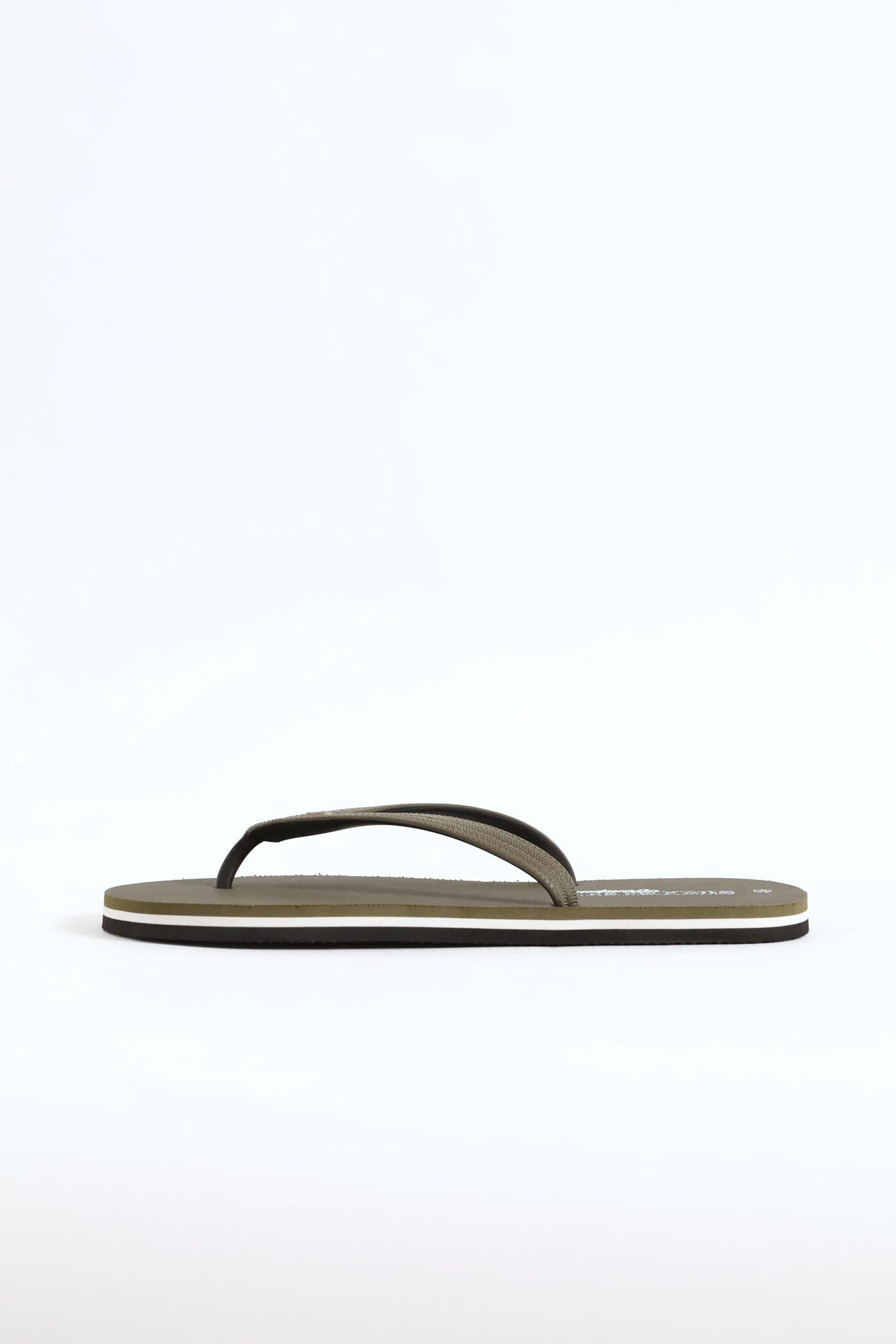 Basic Rubber Flip Flop - Olive - Image 4