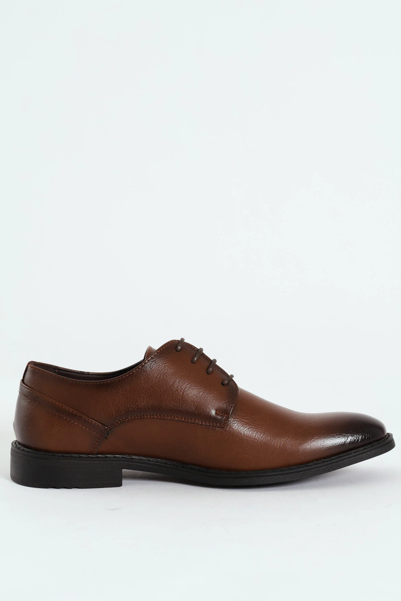 Basic Shadow Spray Lace Up Derby Shoe - Brown - Image 2
