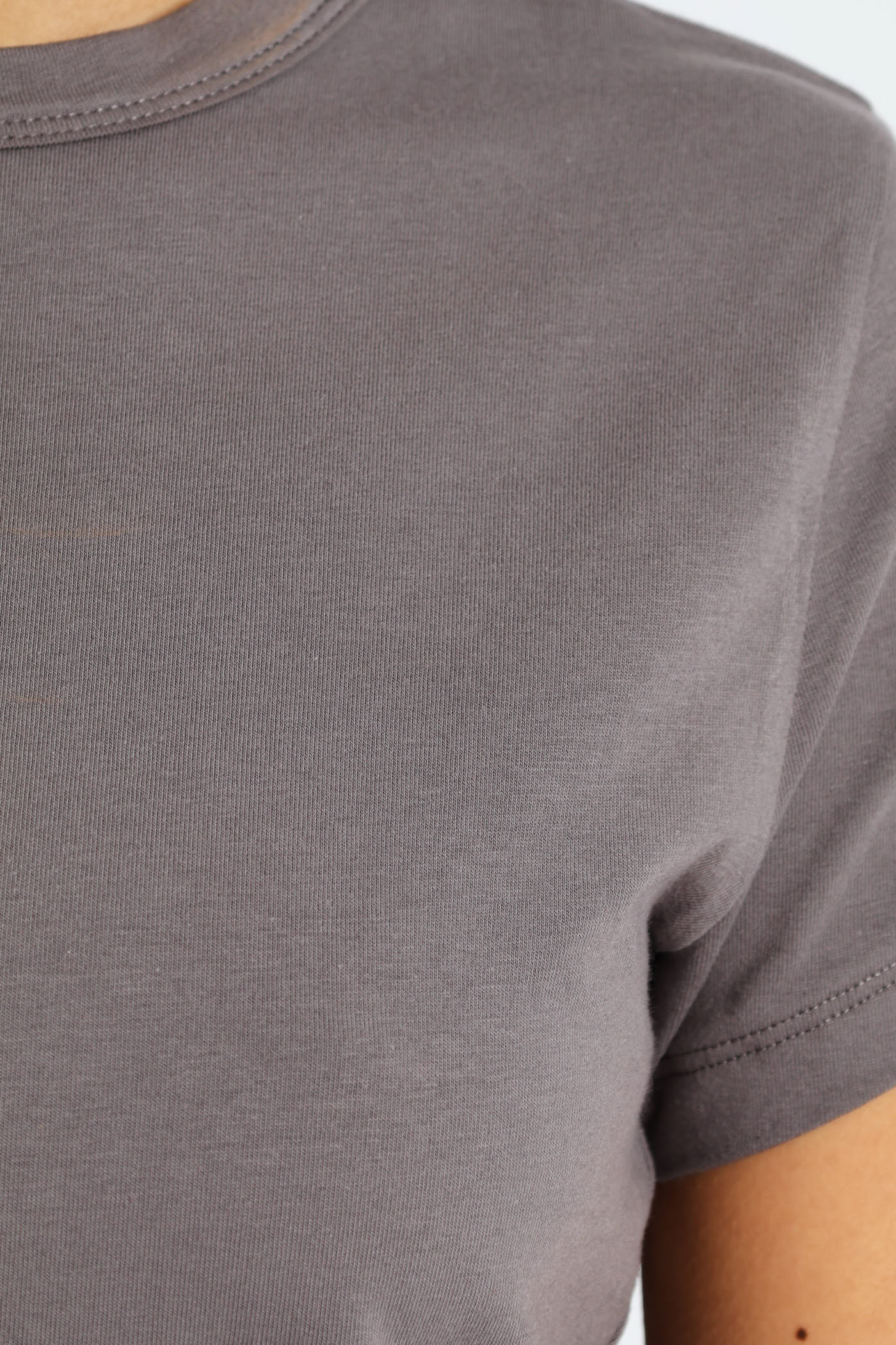 Basic Short Sleeve Tee - Charcoal - Image 5
