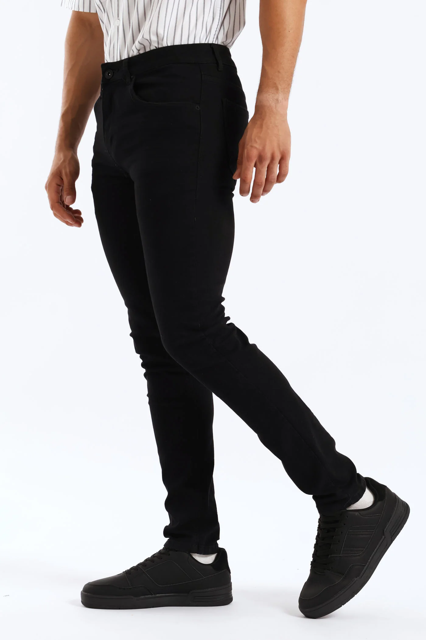 Basic Skinny Jean - Black - Image 4