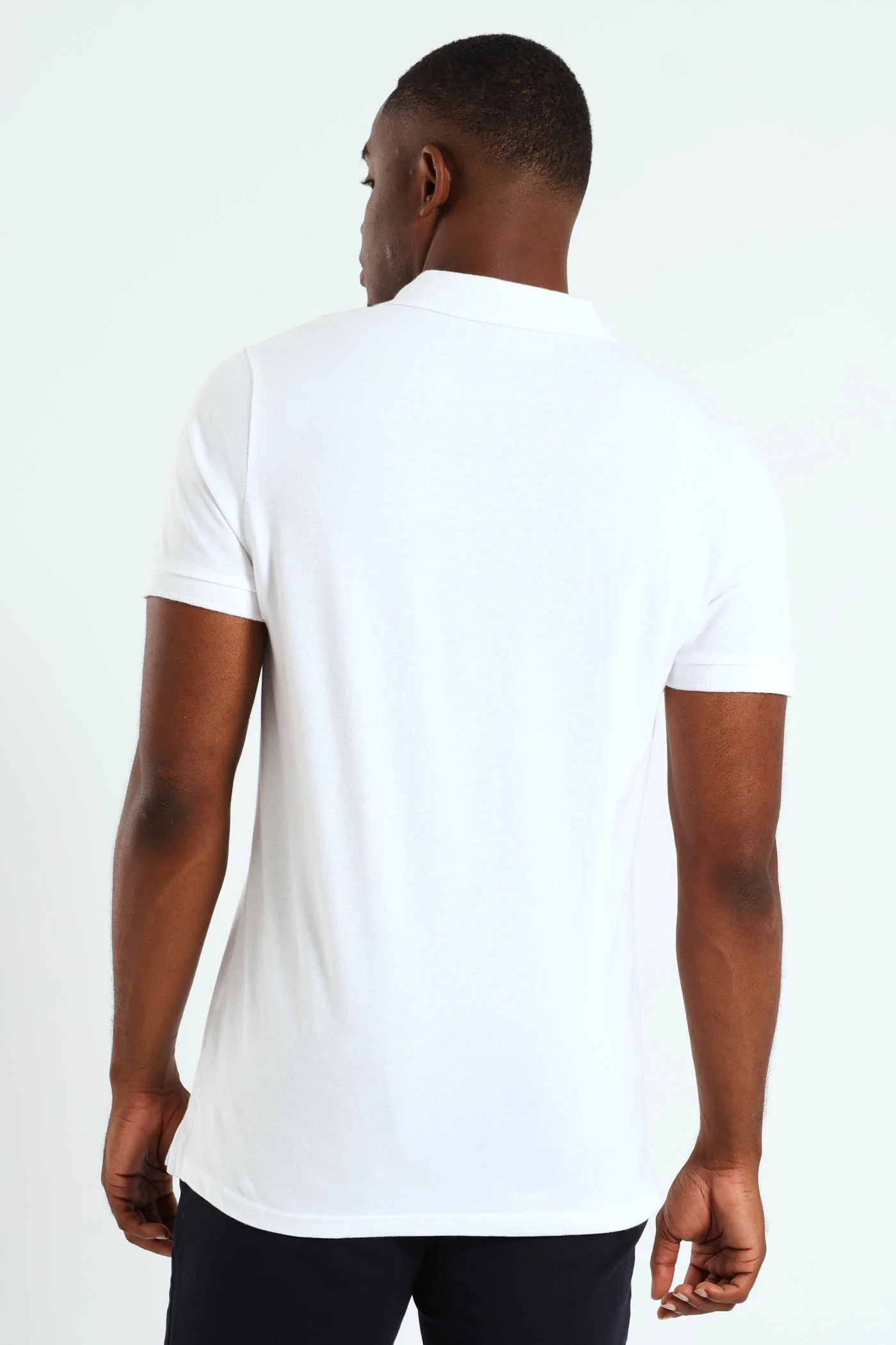 Basic Slim Fit Golfer - White - Image 2
