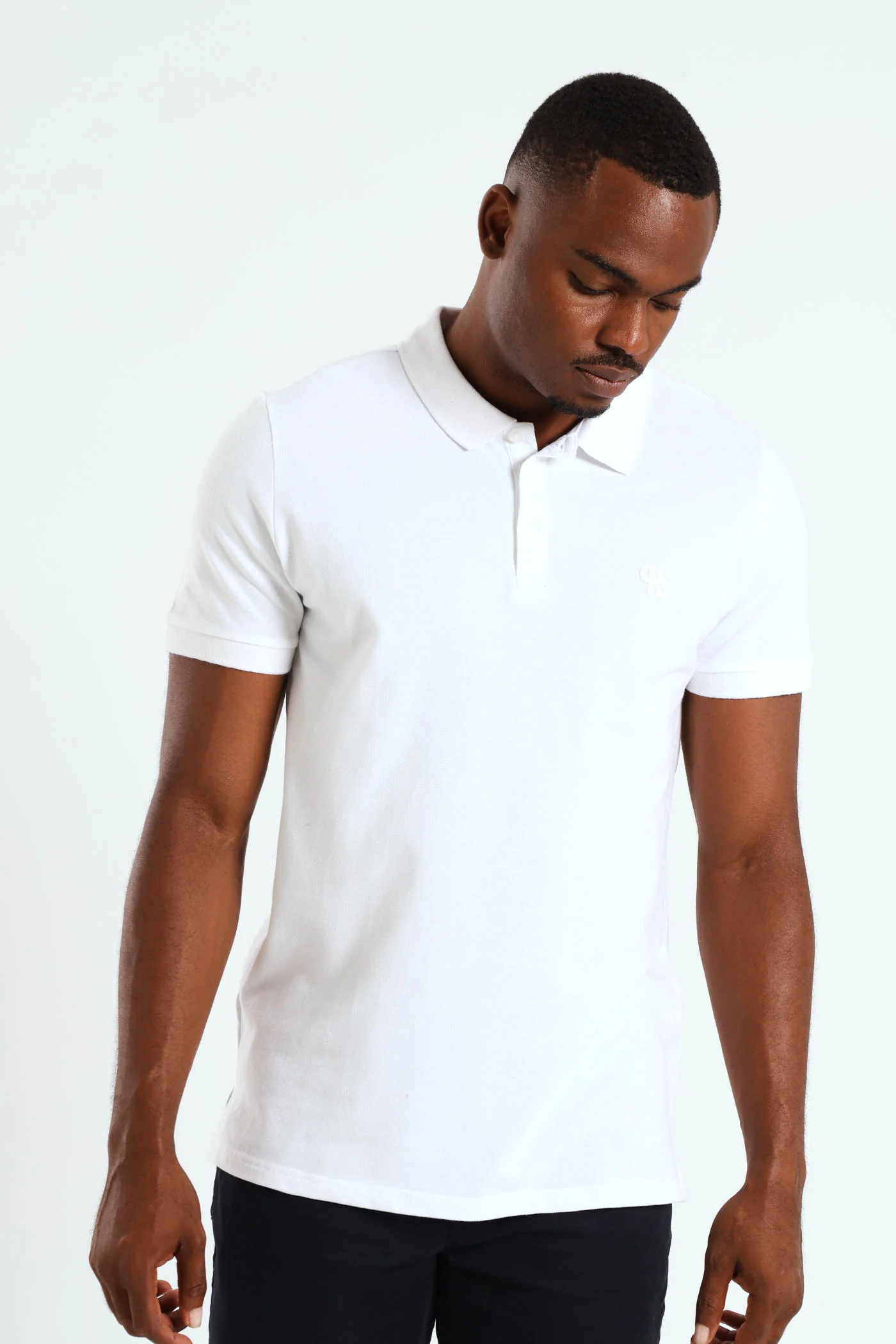 Basic Slim Fit Golfer - White - Image 3