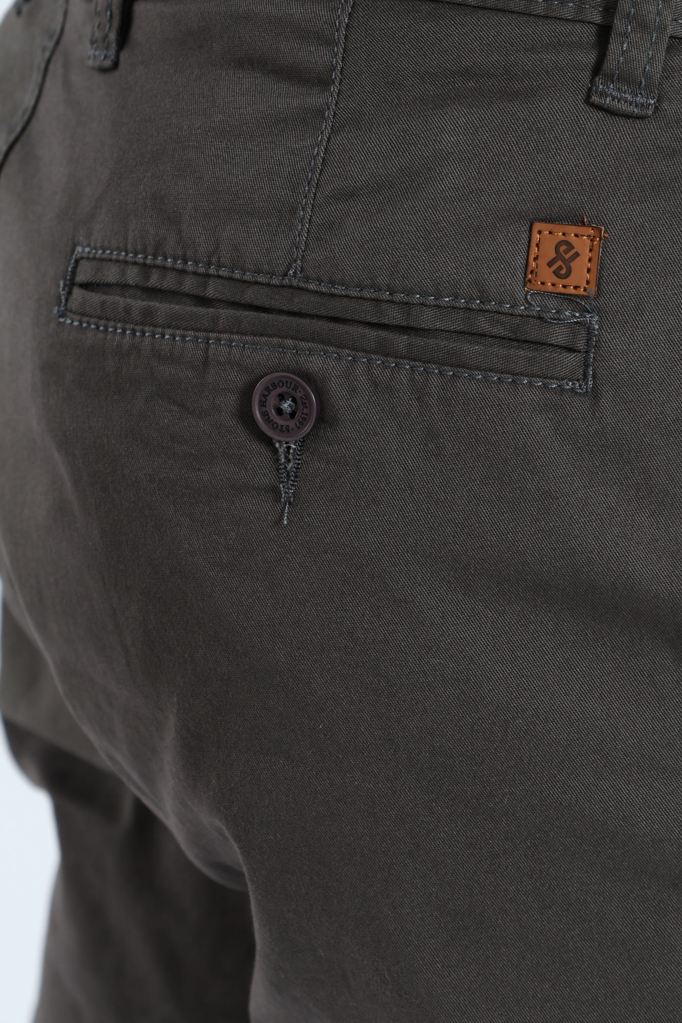 Basic Slim Stretch Chino - Charcoal - Image 3