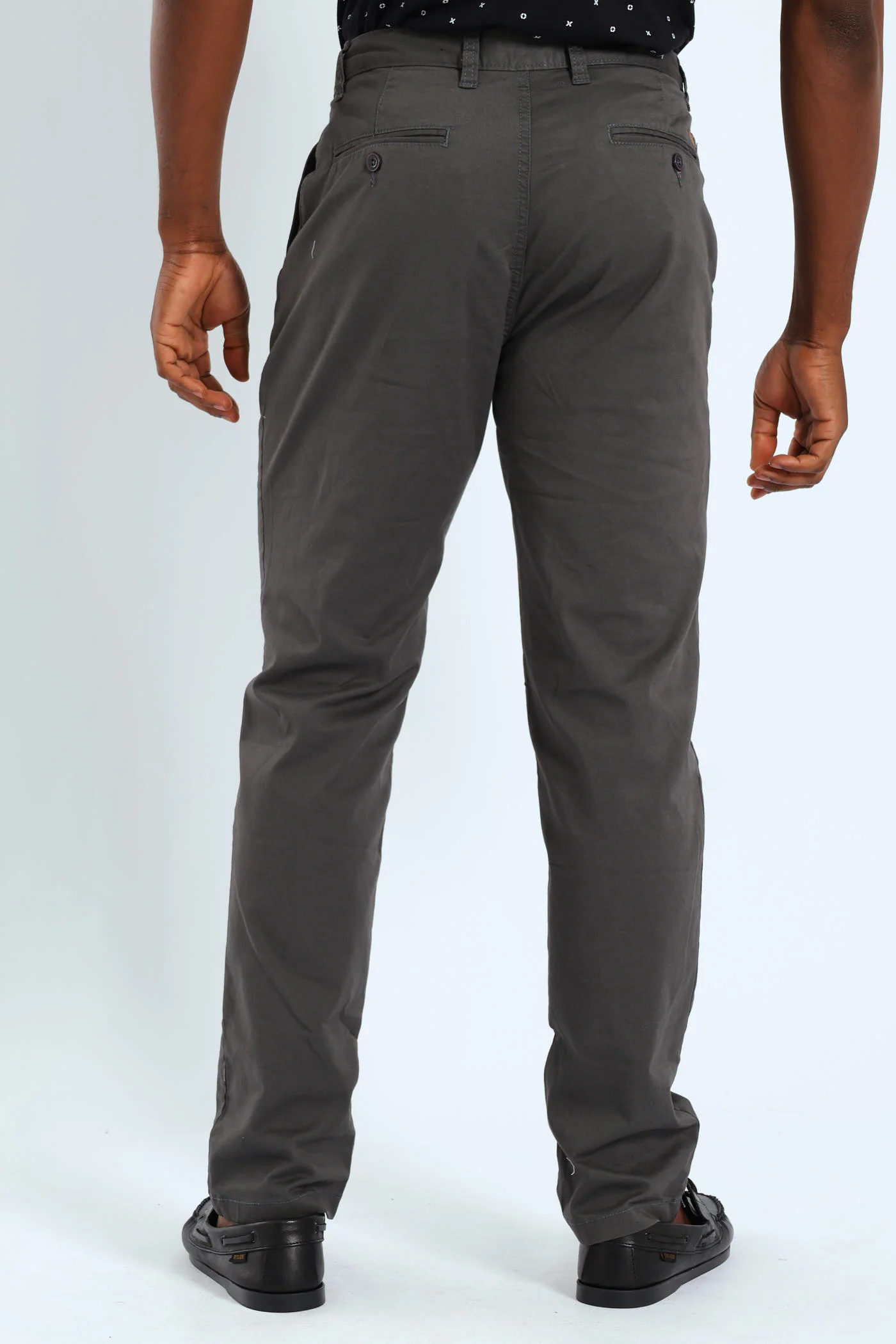 Basic Slim Stretch Chino - Charcoal - Image 4