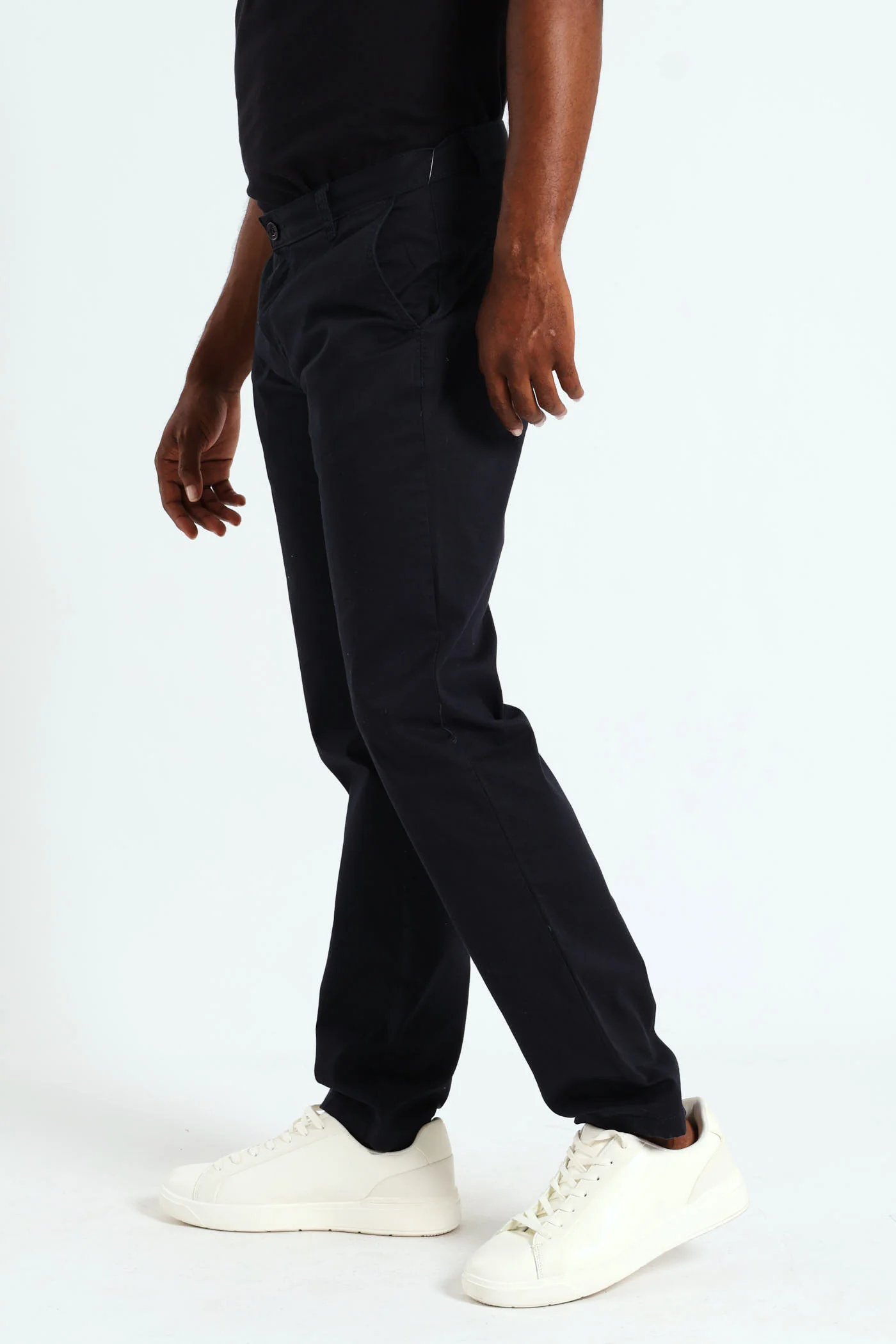Basic Slim Stretch Chino - Navy - Image 2