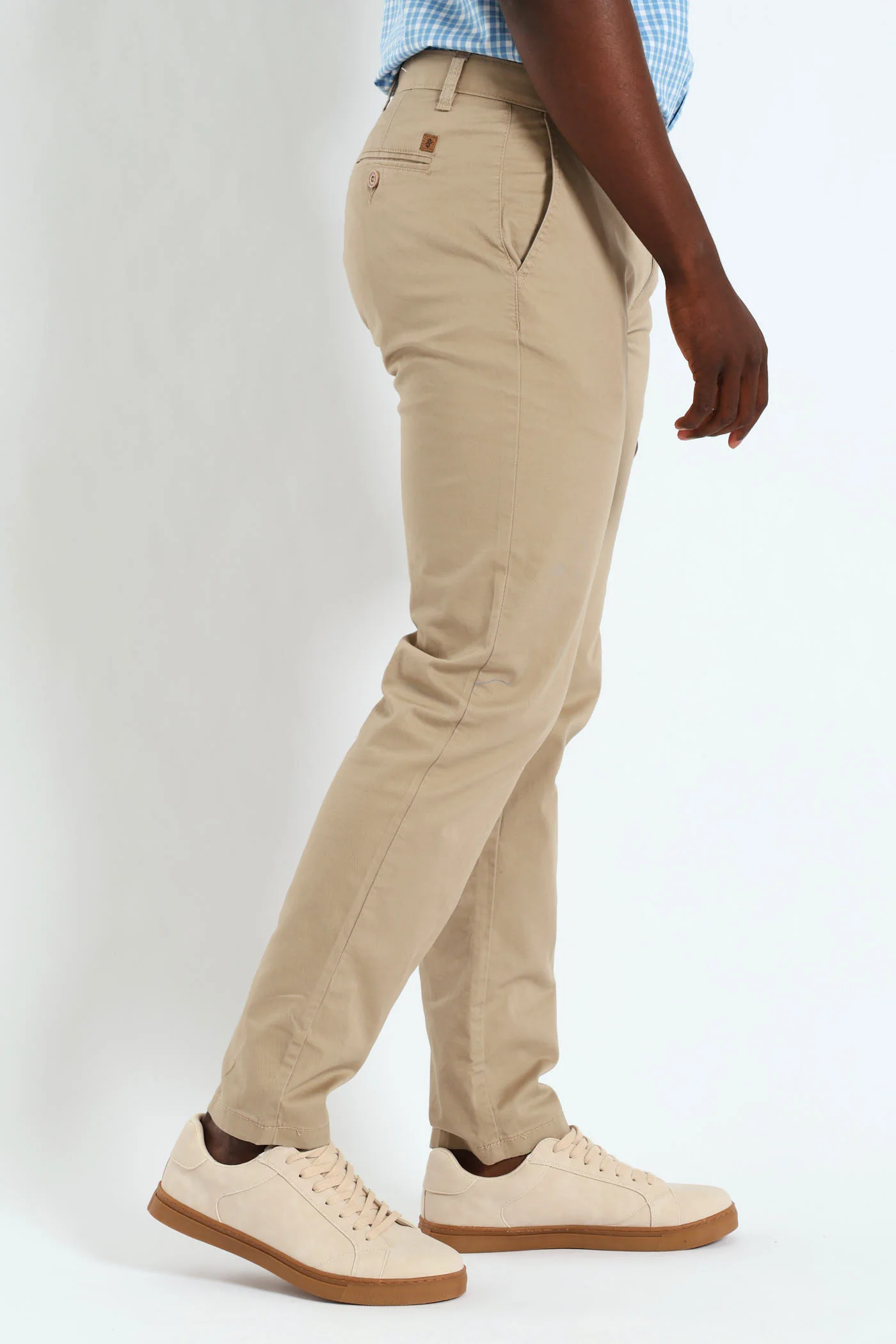 Basic Slim Stretch Chino - Stone - Image 3