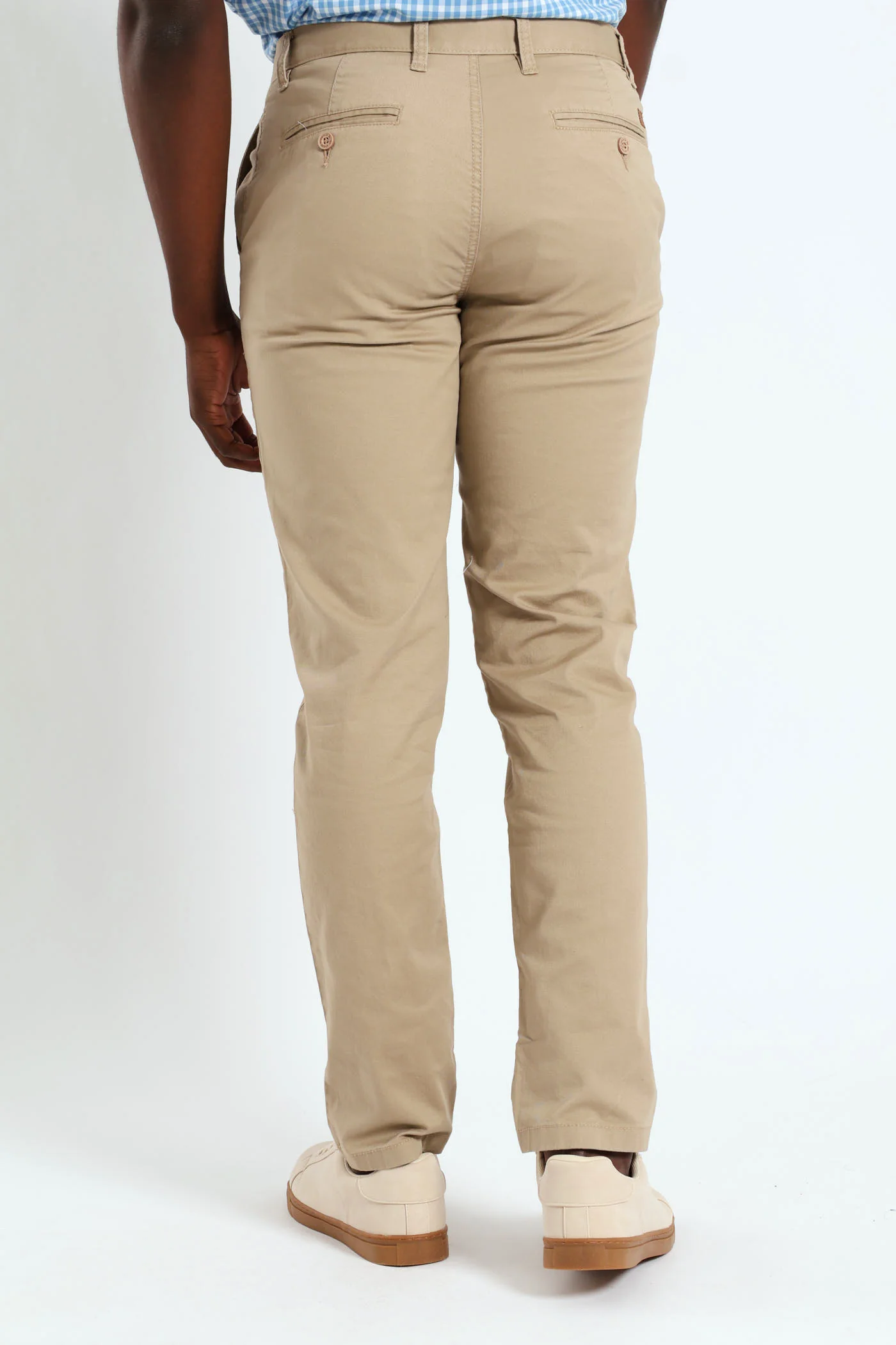 Basic Slim Stretch Chino - Stone - Image 4