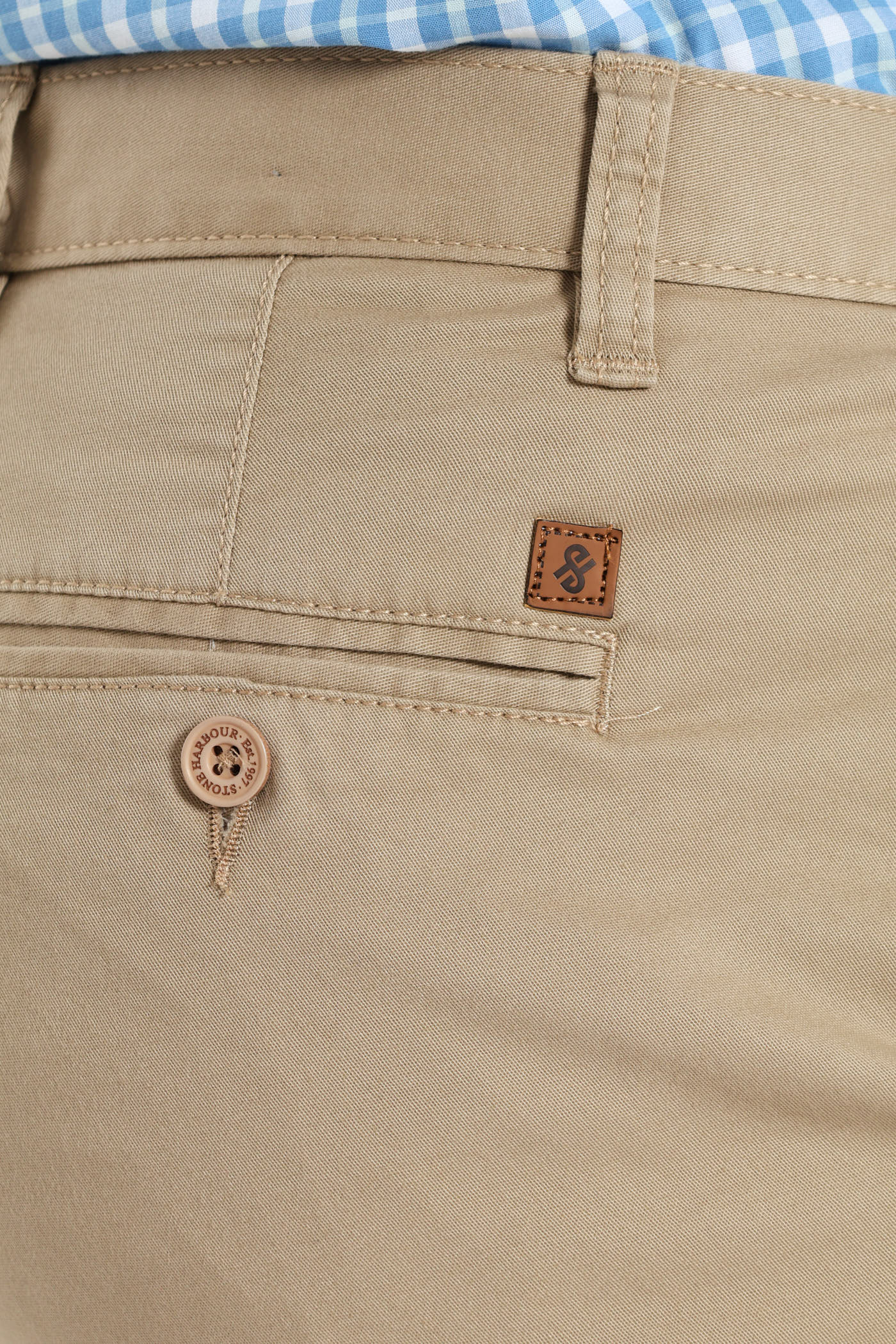 Basic Slim Stretch Chino - Stone - Image 5