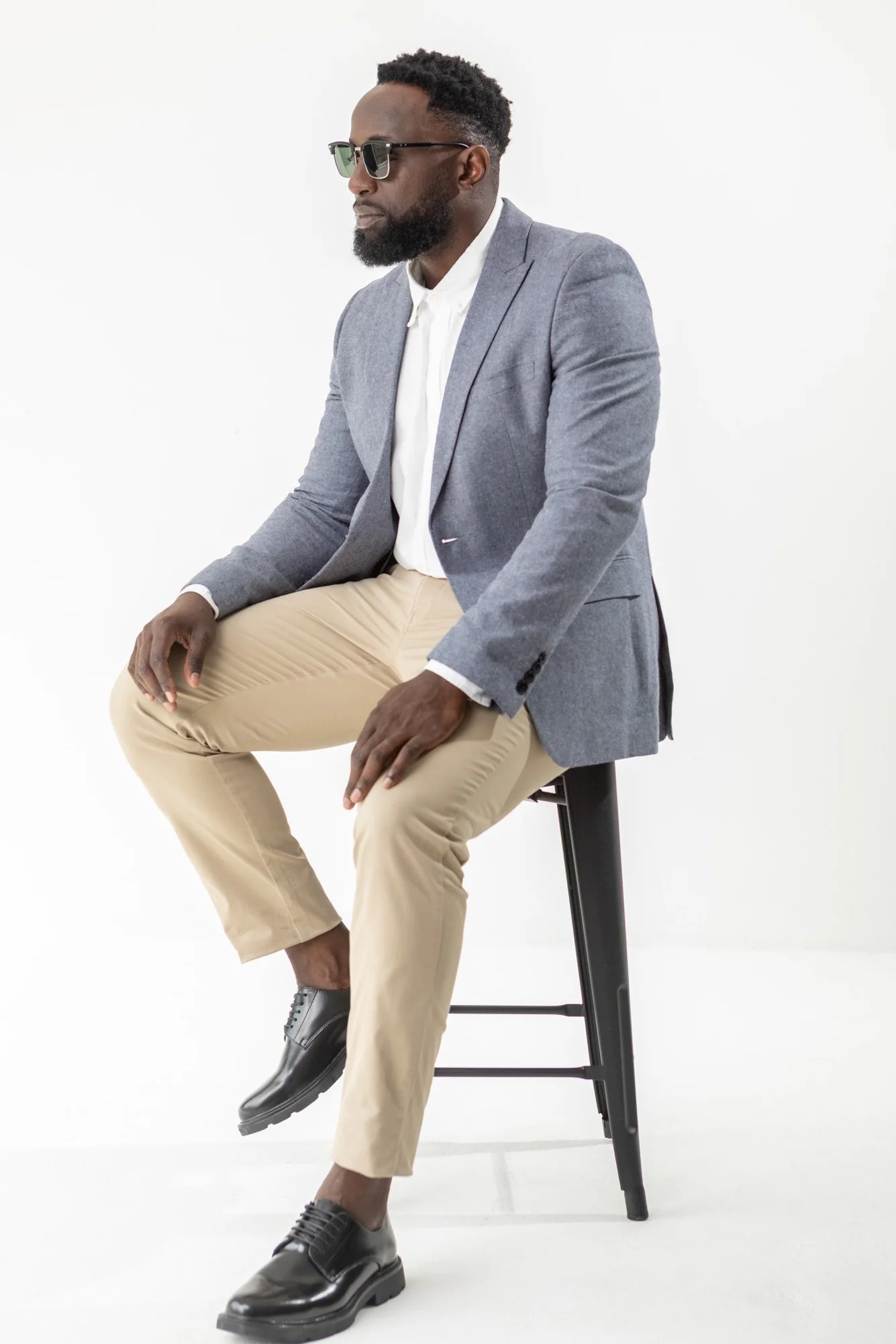 Basic Slim Stretch Chino - Stone - Image 6