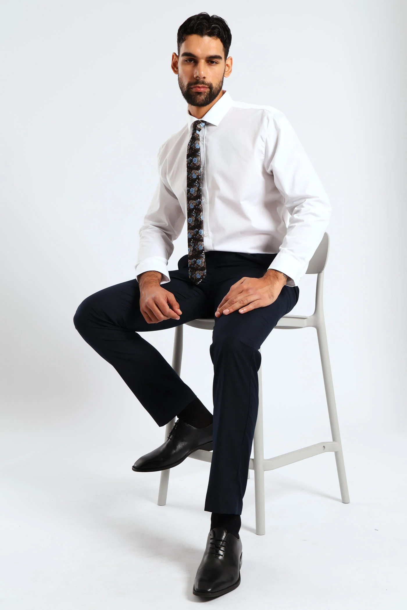 Basic Smart Trouser - Navy - Image 2